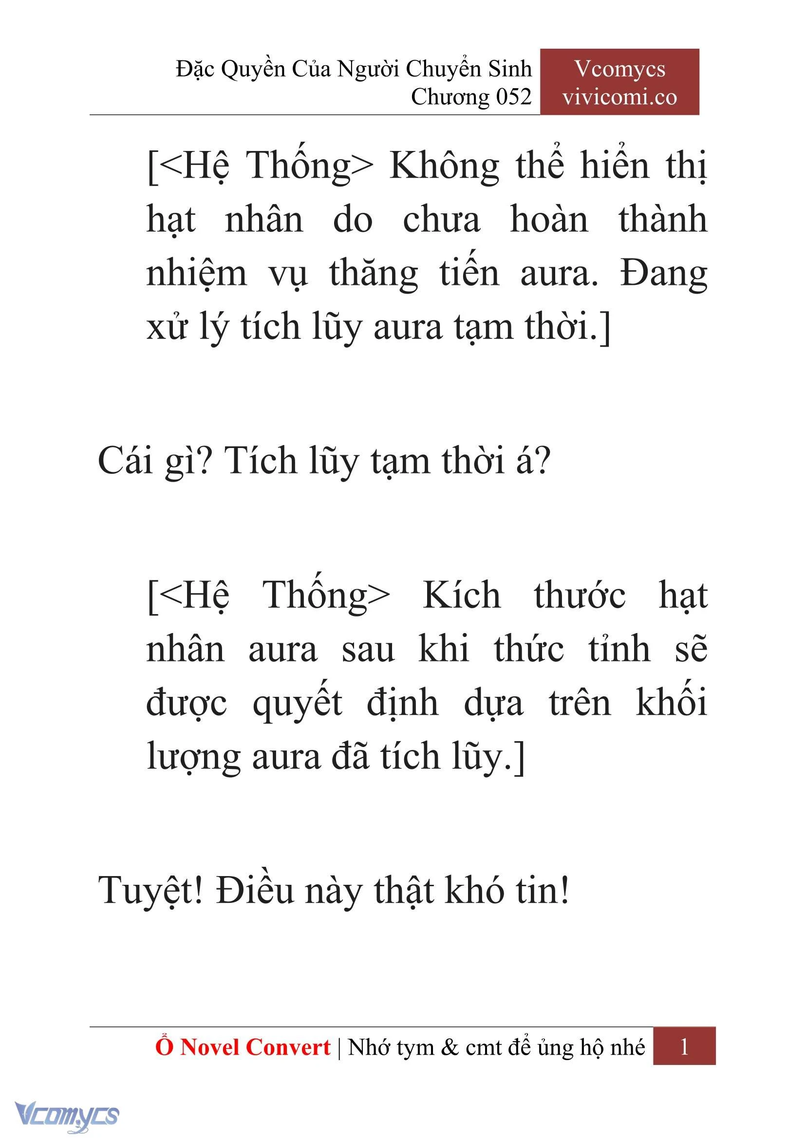 [Novel] Đặc Quyền Của Người Chuyển Sinh Chapter  52 - 3