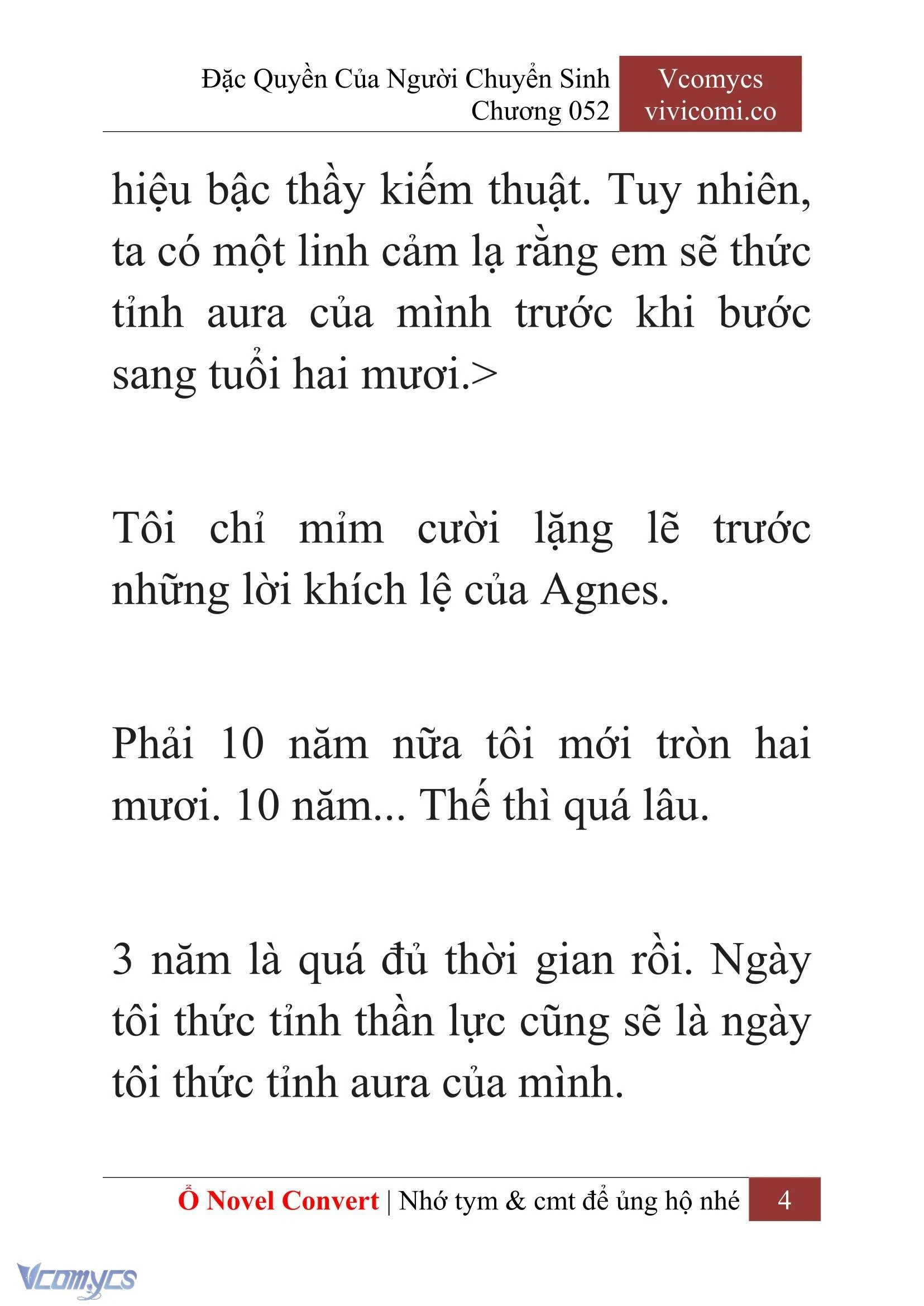 [Novel] Đặc Quyền Của Người Chuyển Sinh Chapter  52 - 6
