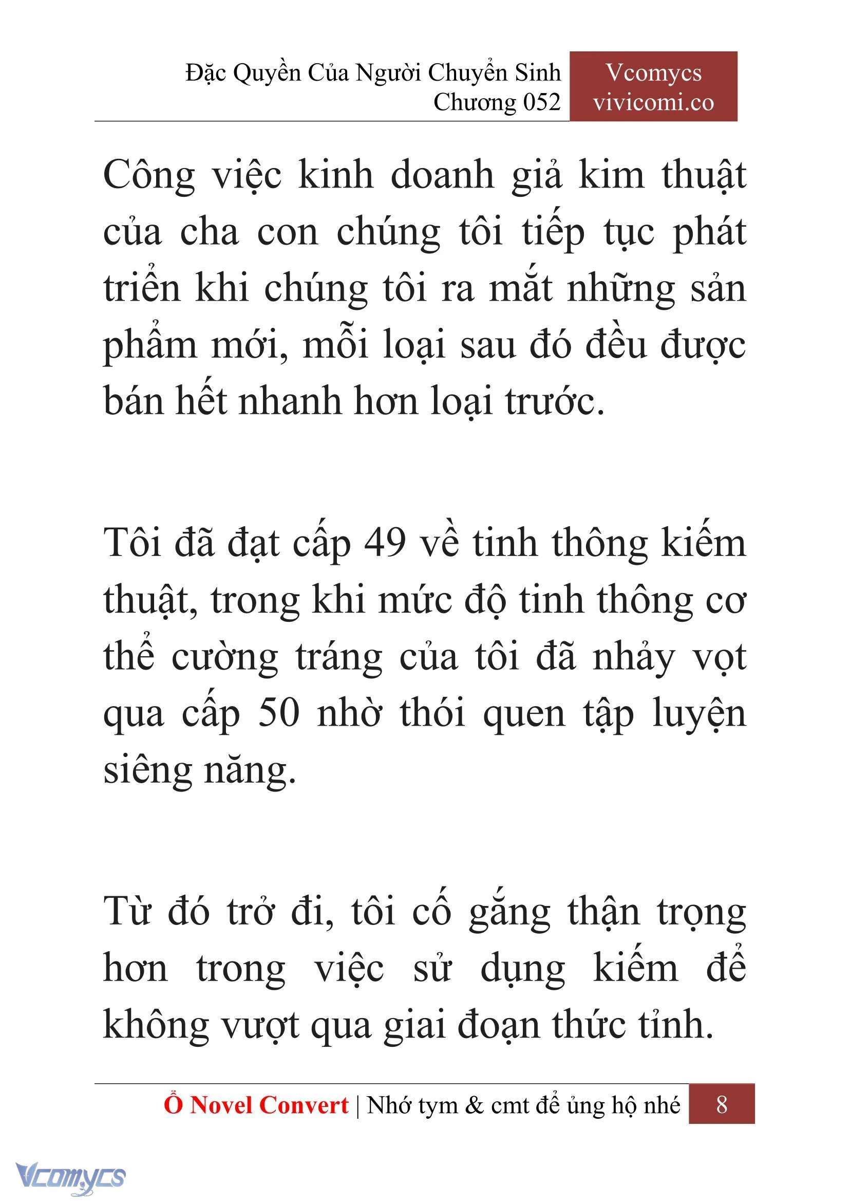 [Novel] Đặc Quyền Của Người Chuyển Sinh Chapter  52 - 10