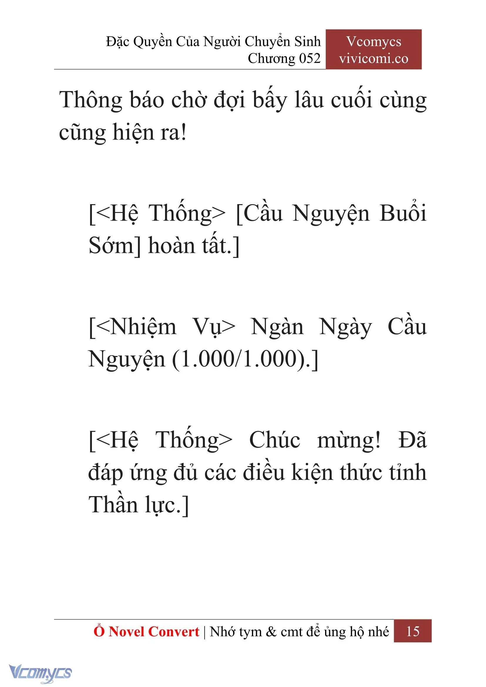 [Novel] Đặc Quyền Của Người Chuyển Sinh Chapter  52 - 17