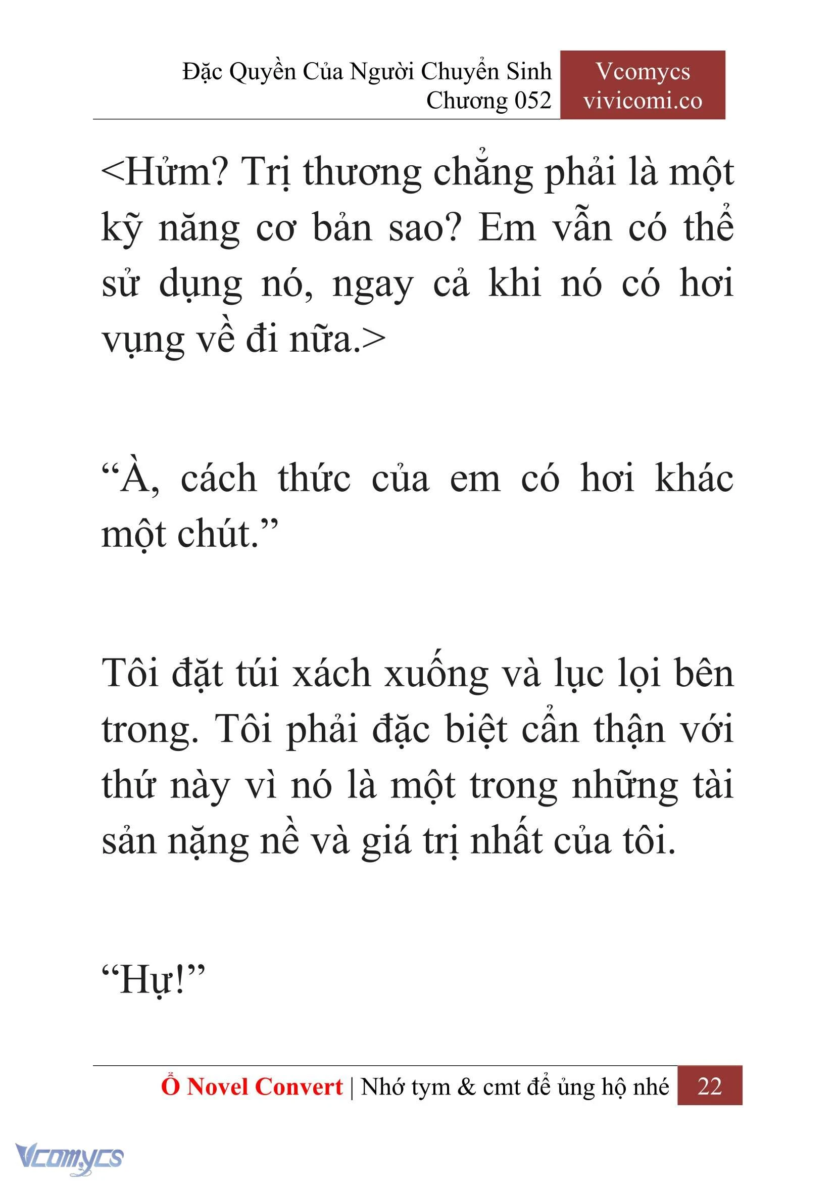 [Novel] Đặc Quyền Của Người Chuyển Sinh Chapter  52 - 24