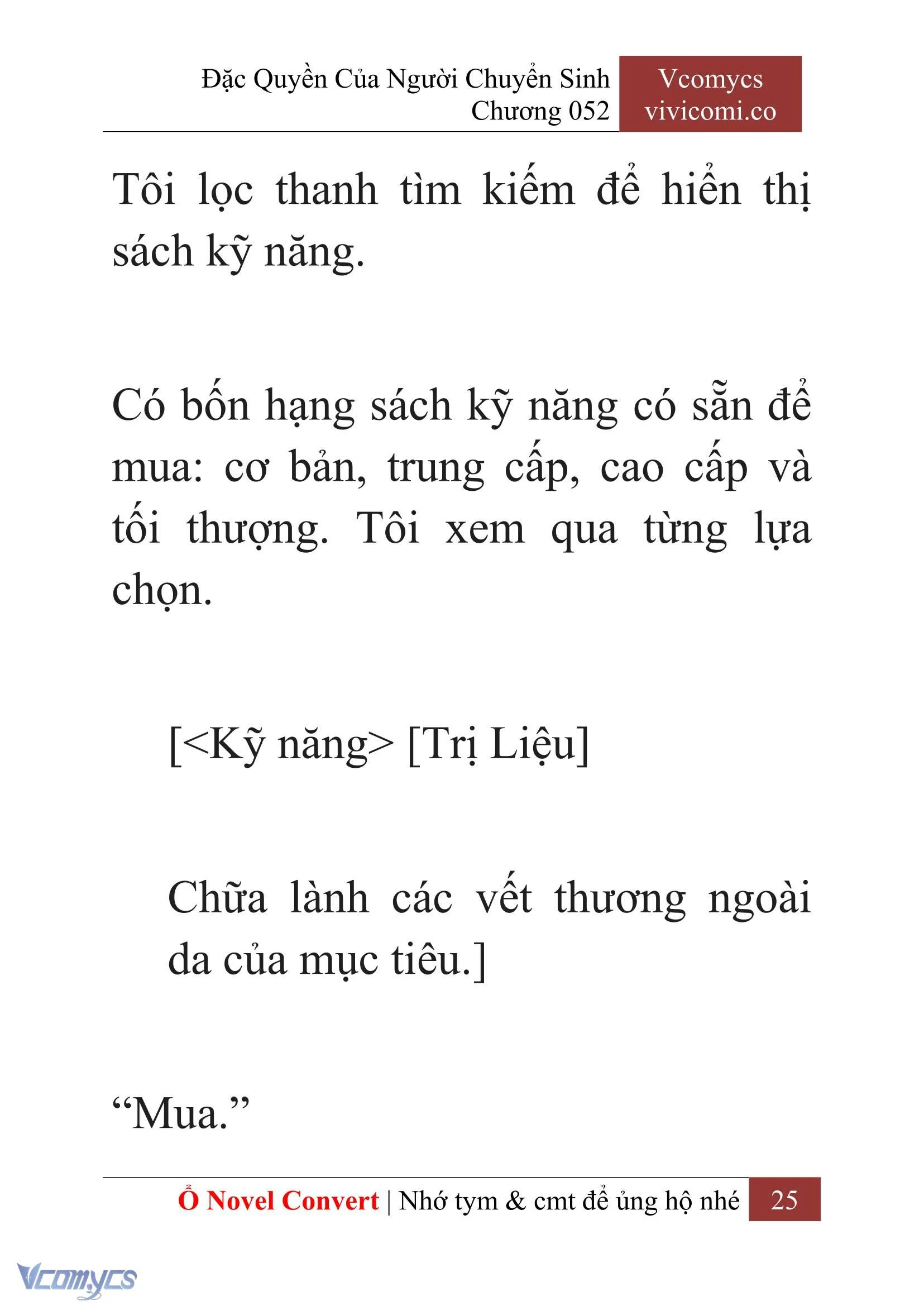 [Novel] Đặc Quyền Của Người Chuyển Sinh Chapter  52 - 27