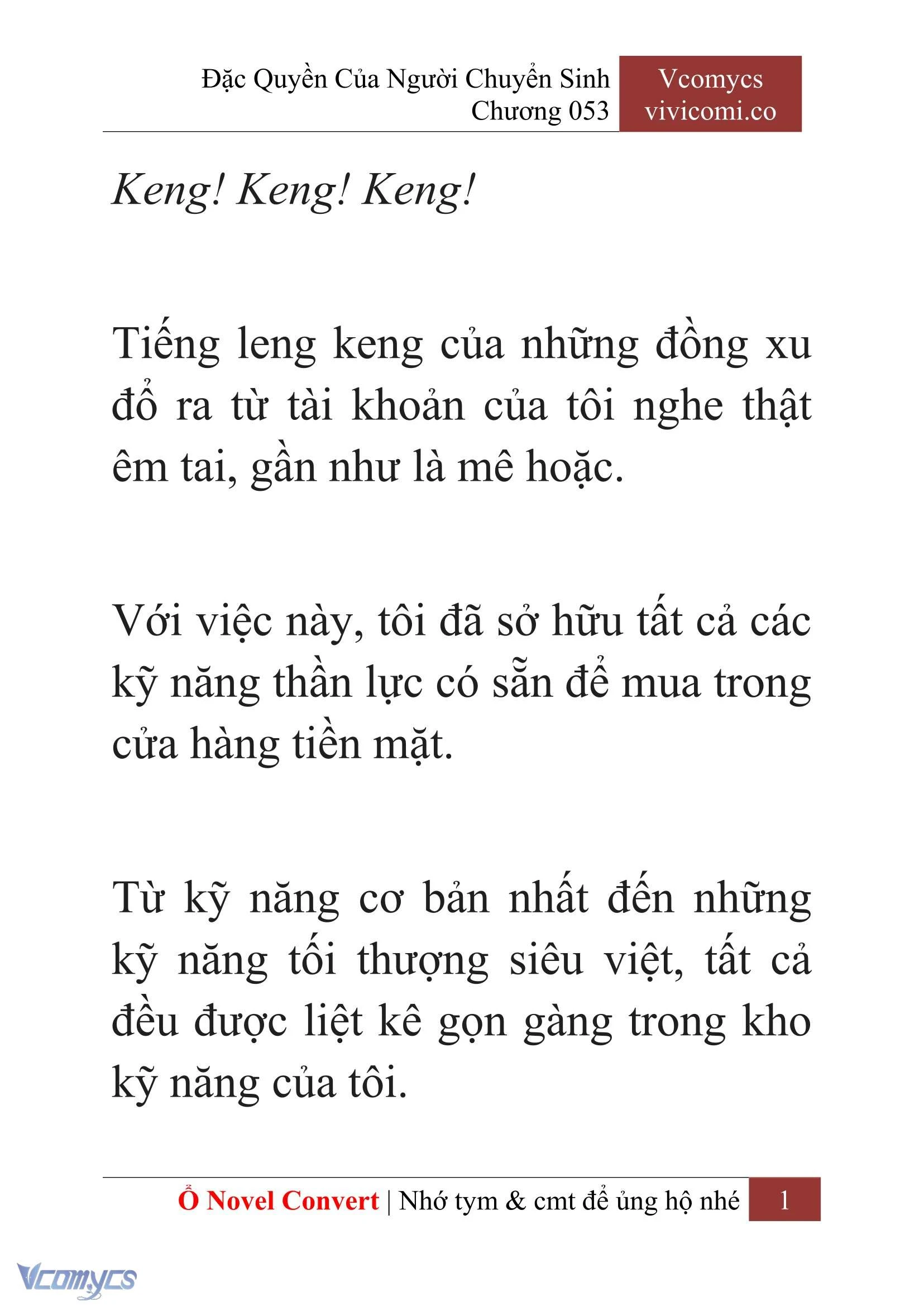 [Novel] Đặc Quyền Của Người Chuyển Sinh Chapter  53 - 3