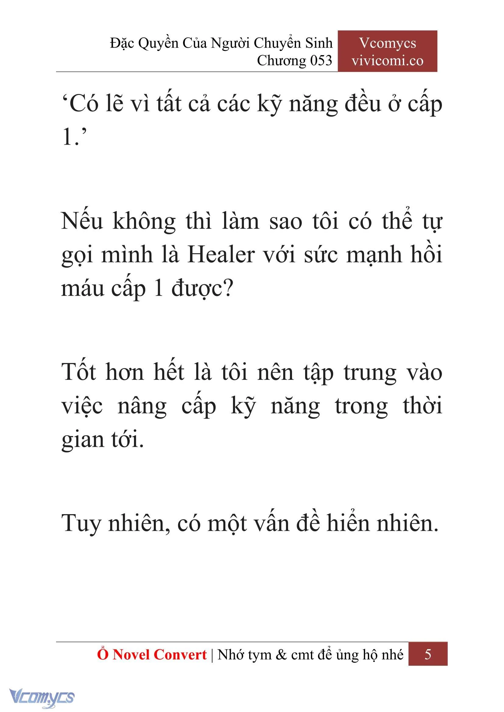 [Novel] Đặc Quyền Của Người Chuyển Sinh Chapter  53 - 7