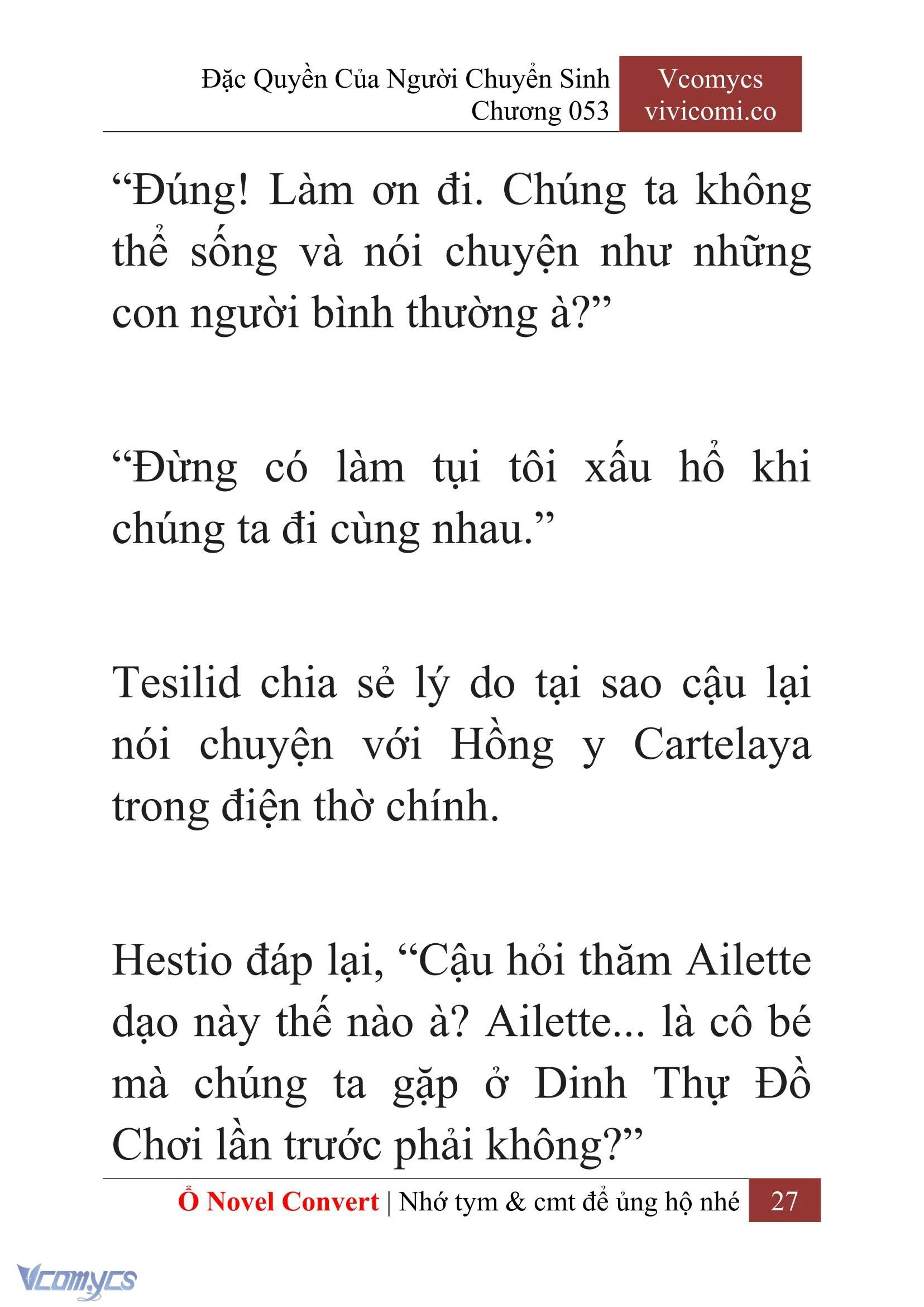 [Novel] Đặc Quyền Của Người Chuyển Sinh Chapter  53 - 29