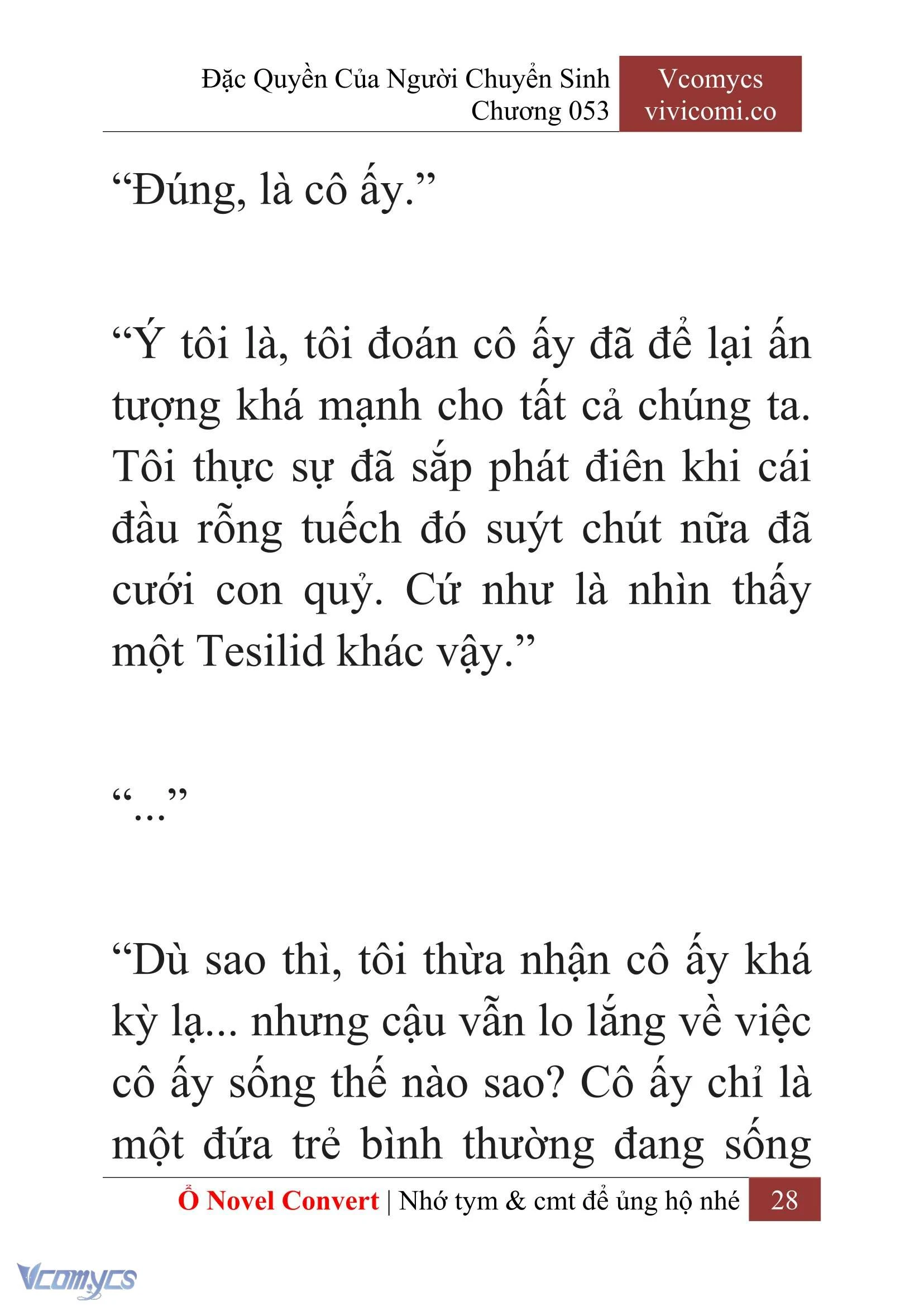 [Novel] Đặc Quyền Của Người Chuyển Sinh Chapter  53 - 30