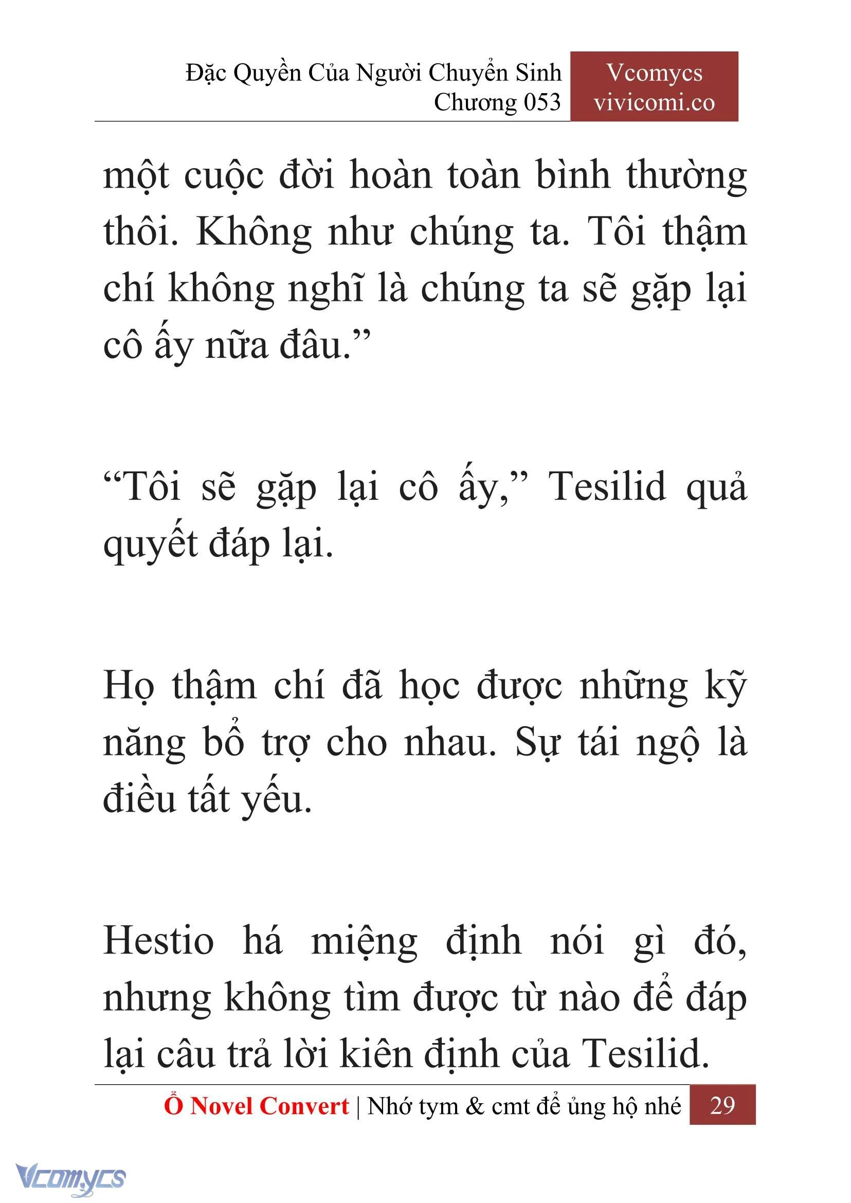 [Novel] Đặc Quyền Của Người Chuyển Sinh Chapter  53 - 31