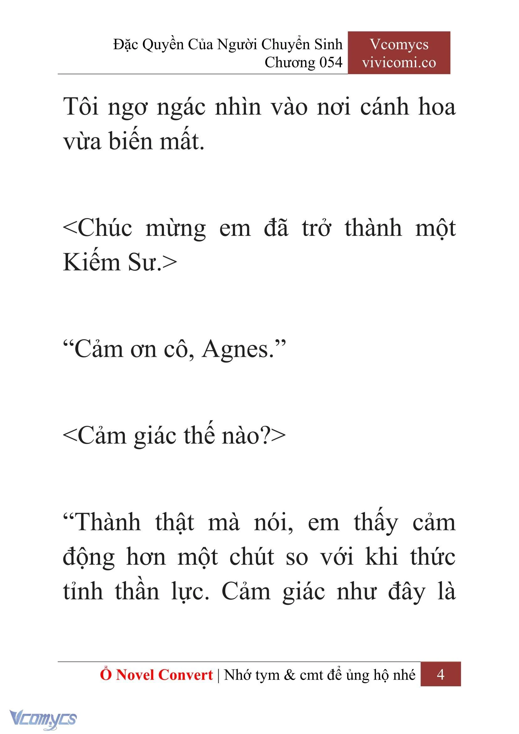 [Novel] Đặc Quyền Của Người Chuyển Sinh Chapter  54 - 6