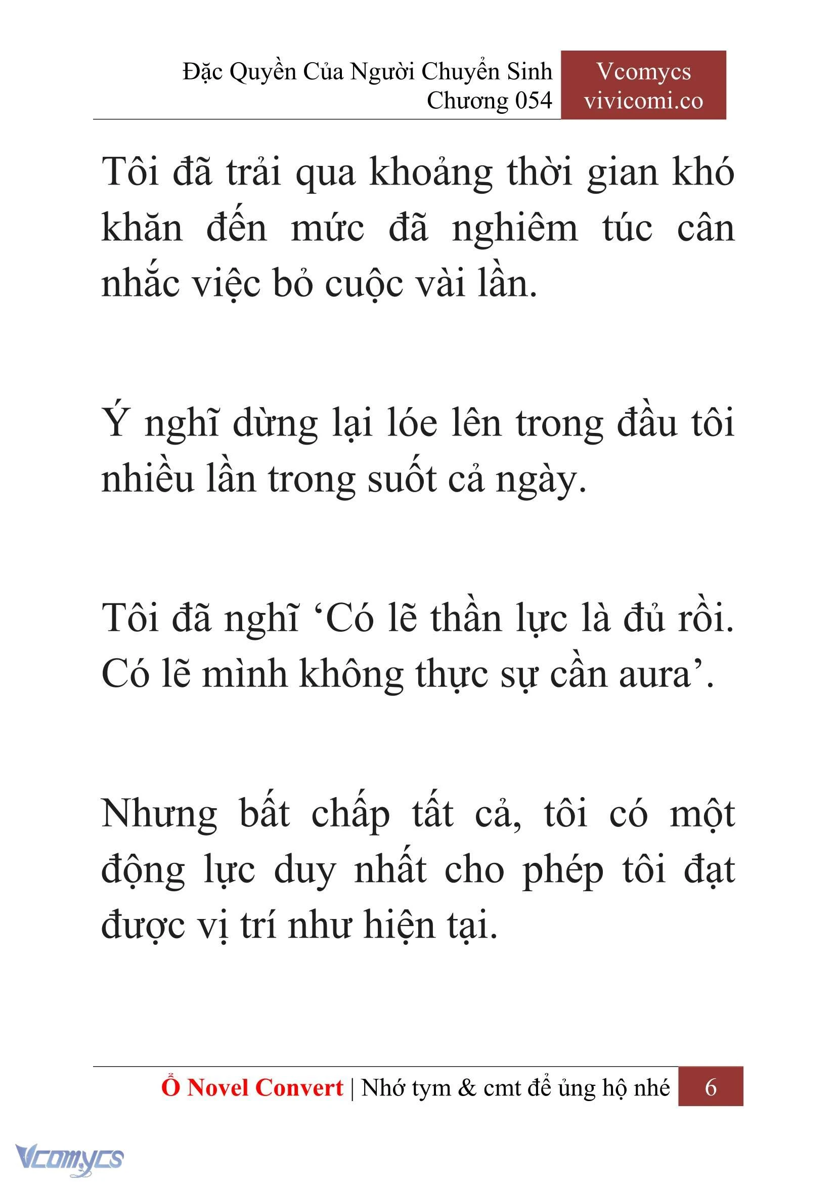 [Novel] Đặc Quyền Của Người Chuyển Sinh Chapter  54 - 8