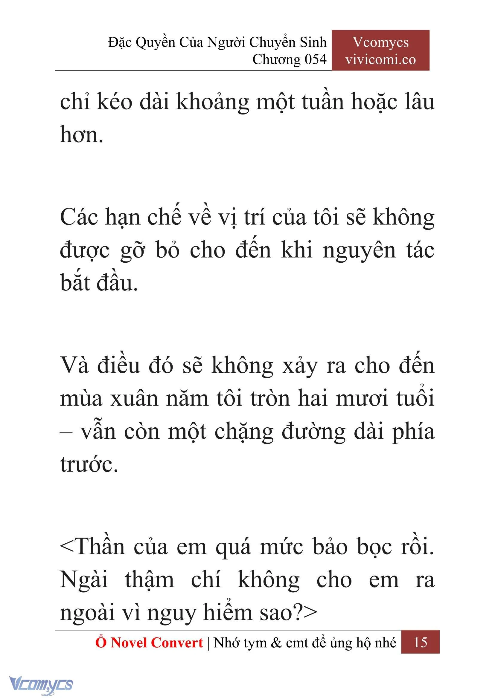 [Novel] Đặc Quyền Của Người Chuyển Sinh Chapter  54 - 17