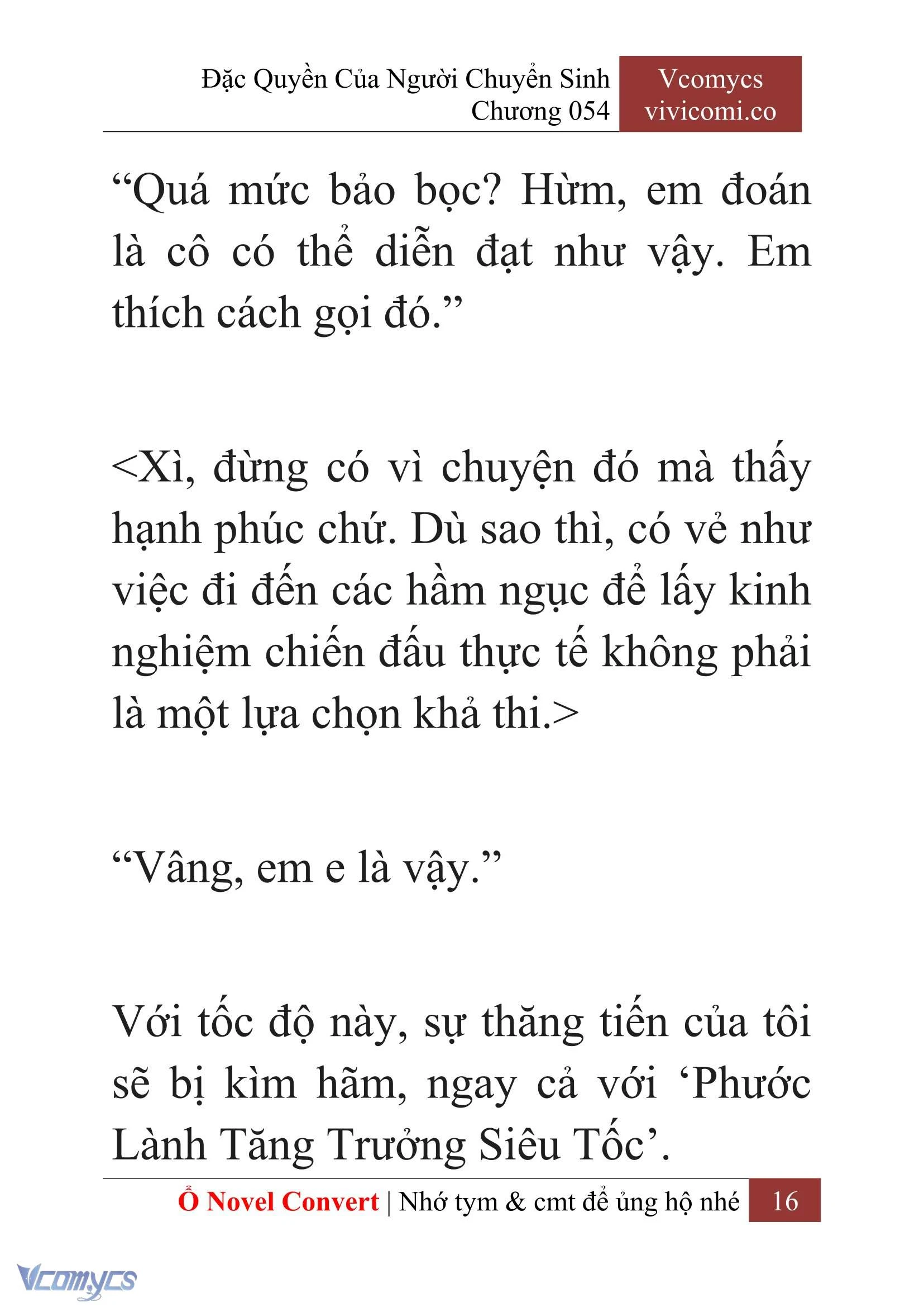 [Novel] Đặc Quyền Của Người Chuyển Sinh Chapter  54 - 18