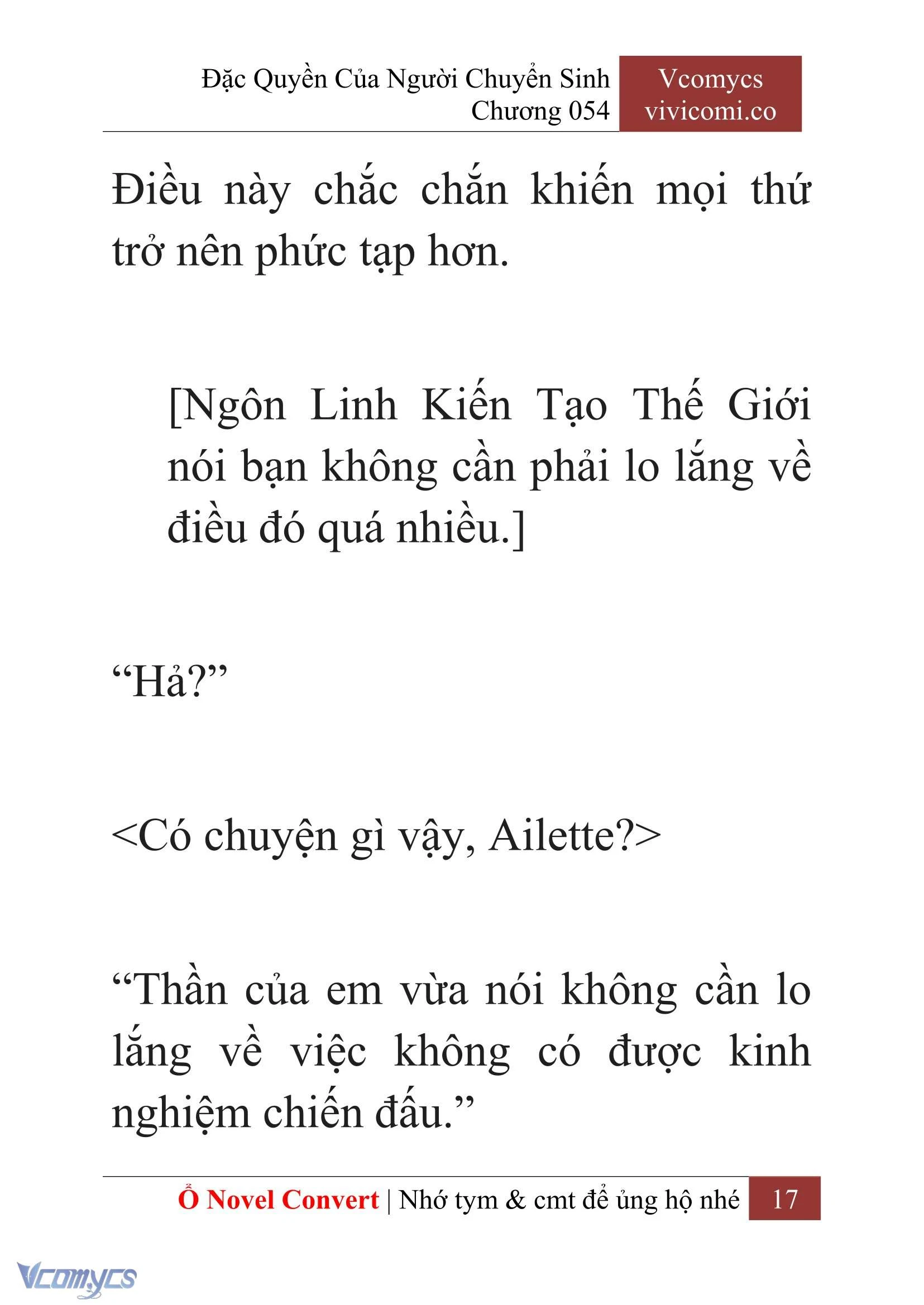 [Novel] Đặc Quyền Của Người Chuyển Sinh Chapter  54 - 19