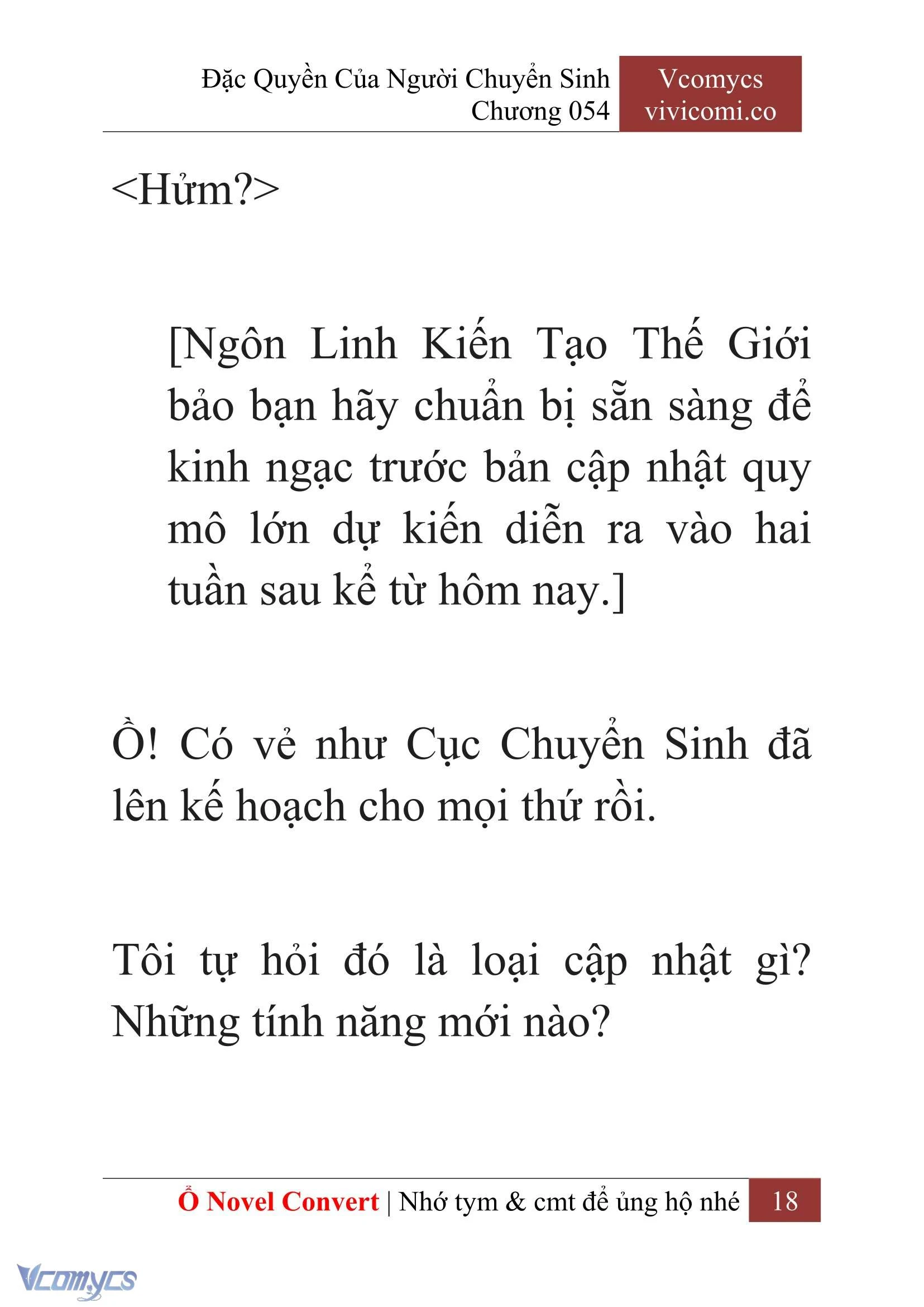 [Novel] Đặc Quyền Của Người Chuyển Sinh Chapter  54 - 20
