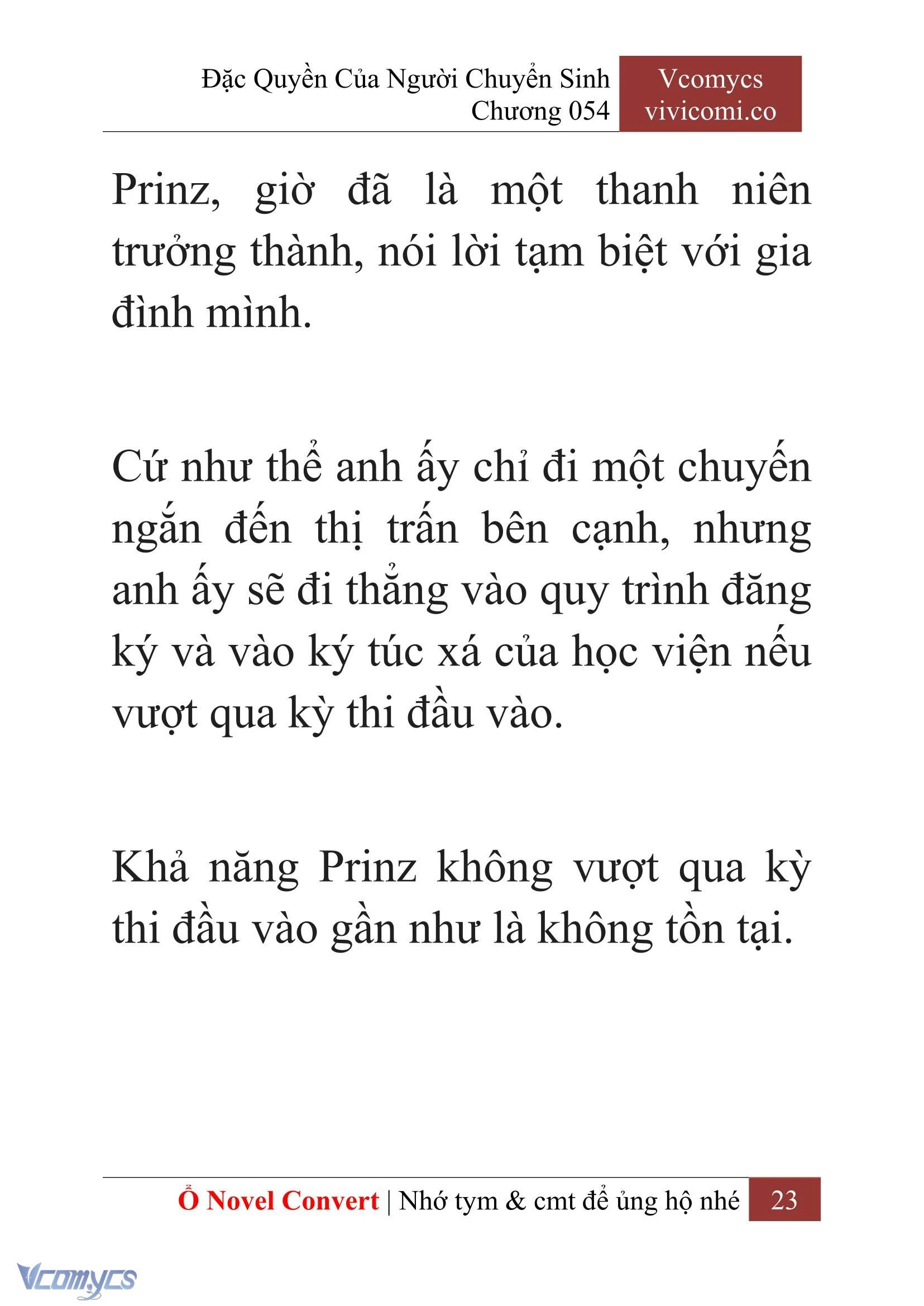 [Novel] Đặc Quyền Của Người Chuyển Sinh Chapter  54 - 25