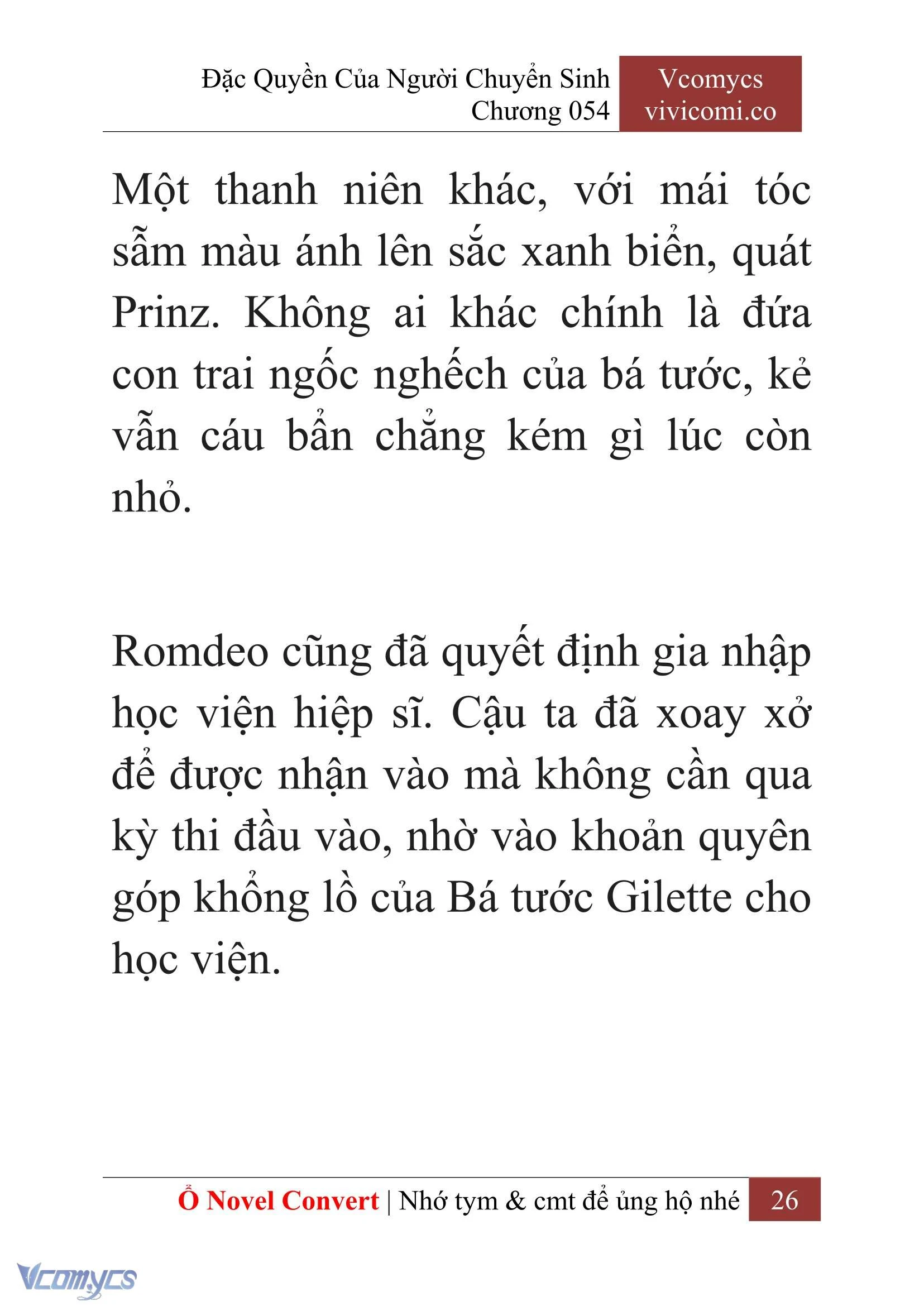 [Novel] Đặc Quyền Của Người Chuyển Sinh Chapter  54 - 28