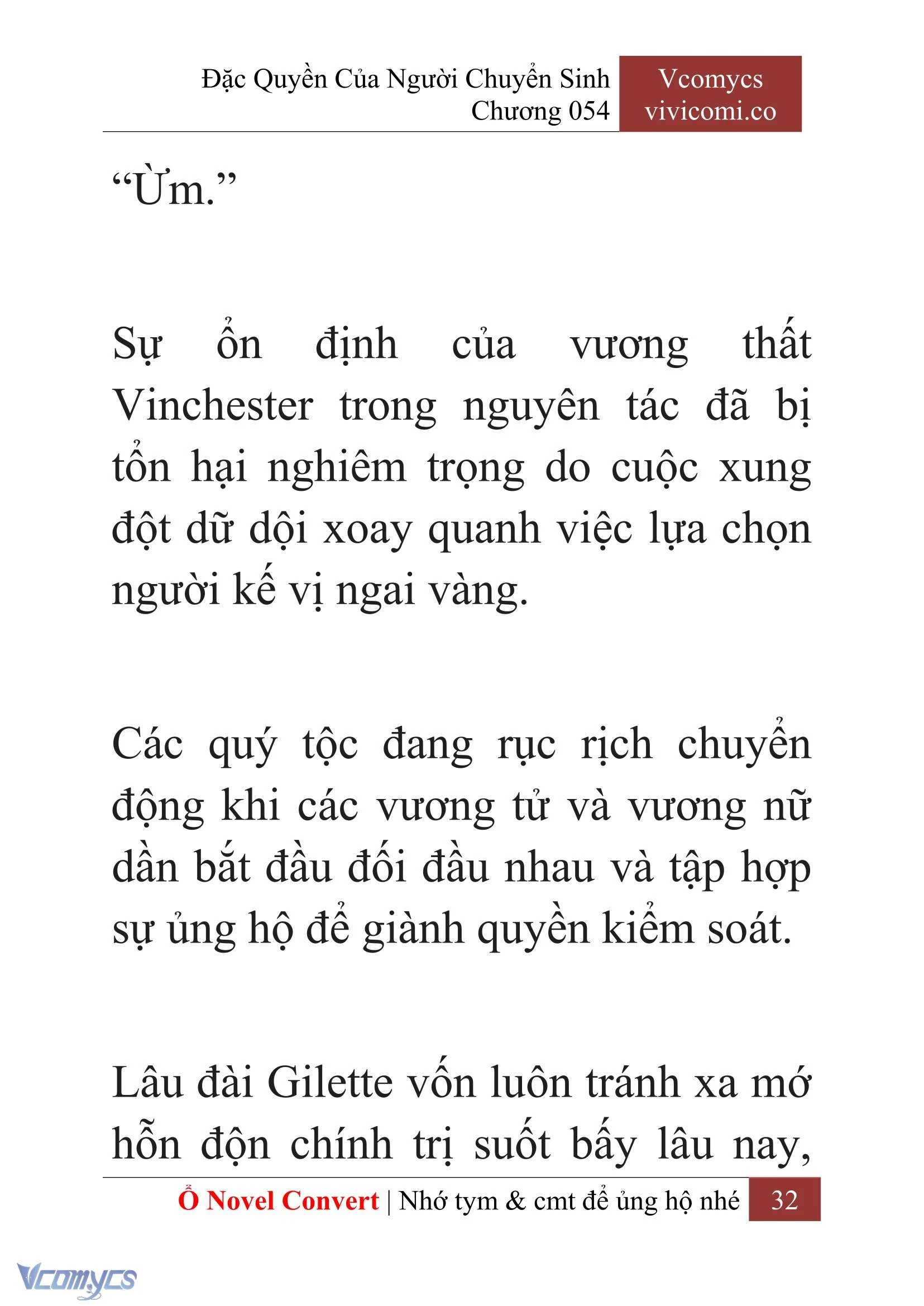 [Novel] Đặc Quyền Của Người Chuyển Sinh Chapter  54 - 34