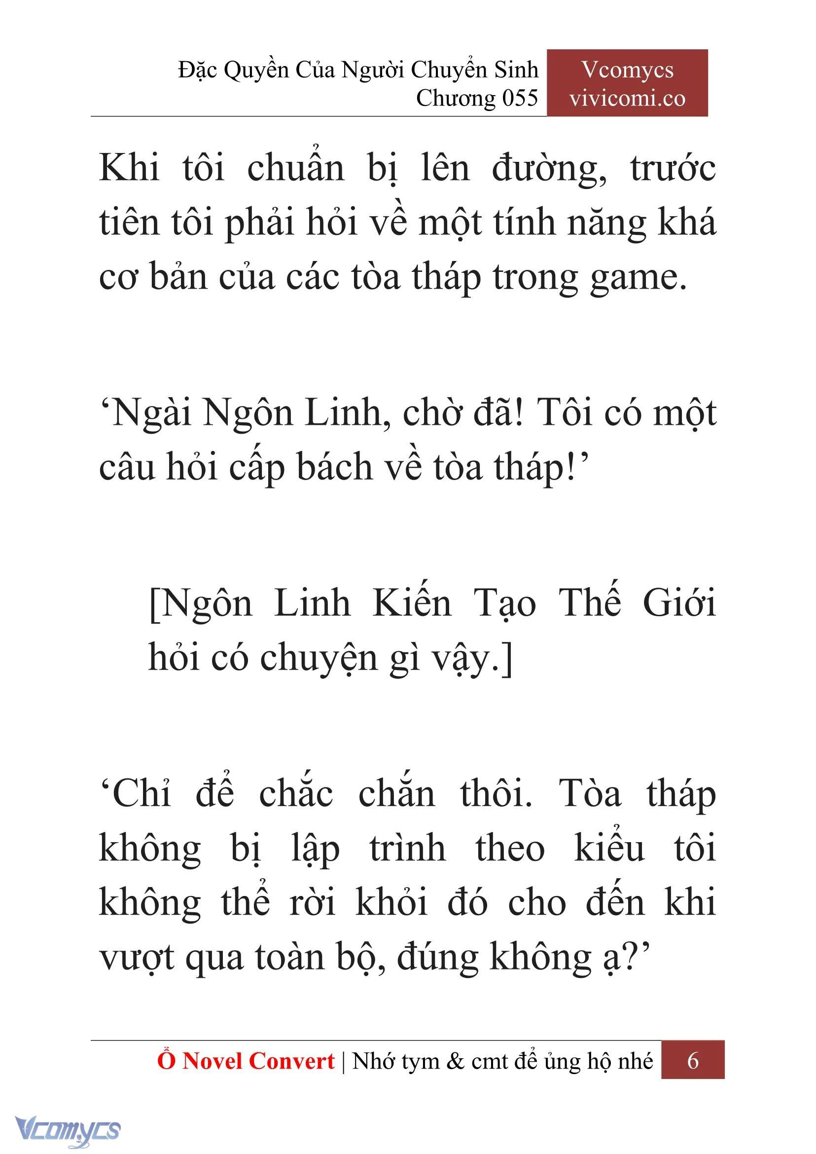 [Novel] Đặc Quyền Của Người Chuyển Sinh Chapter  55 - 8