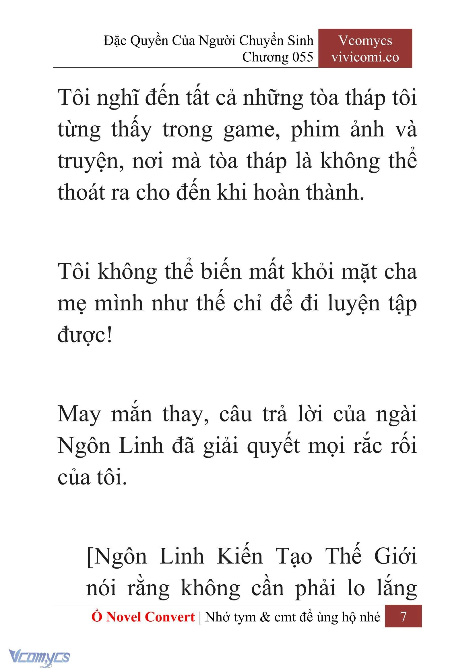 [Novel] Đặc Quyền Của Người Chuyển Sinh Chapter  55 - 9
