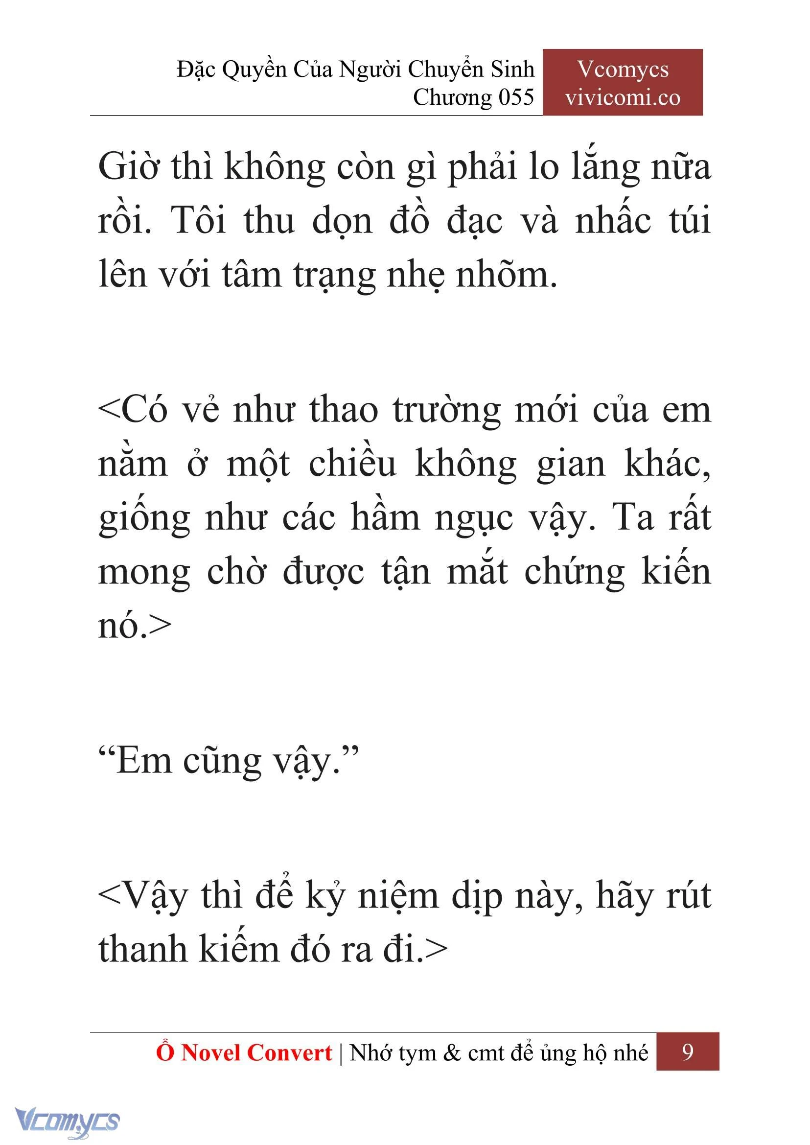 [Novel] Đặc Quyền Của Người Chuyển Sinh Chapter  55 - 11