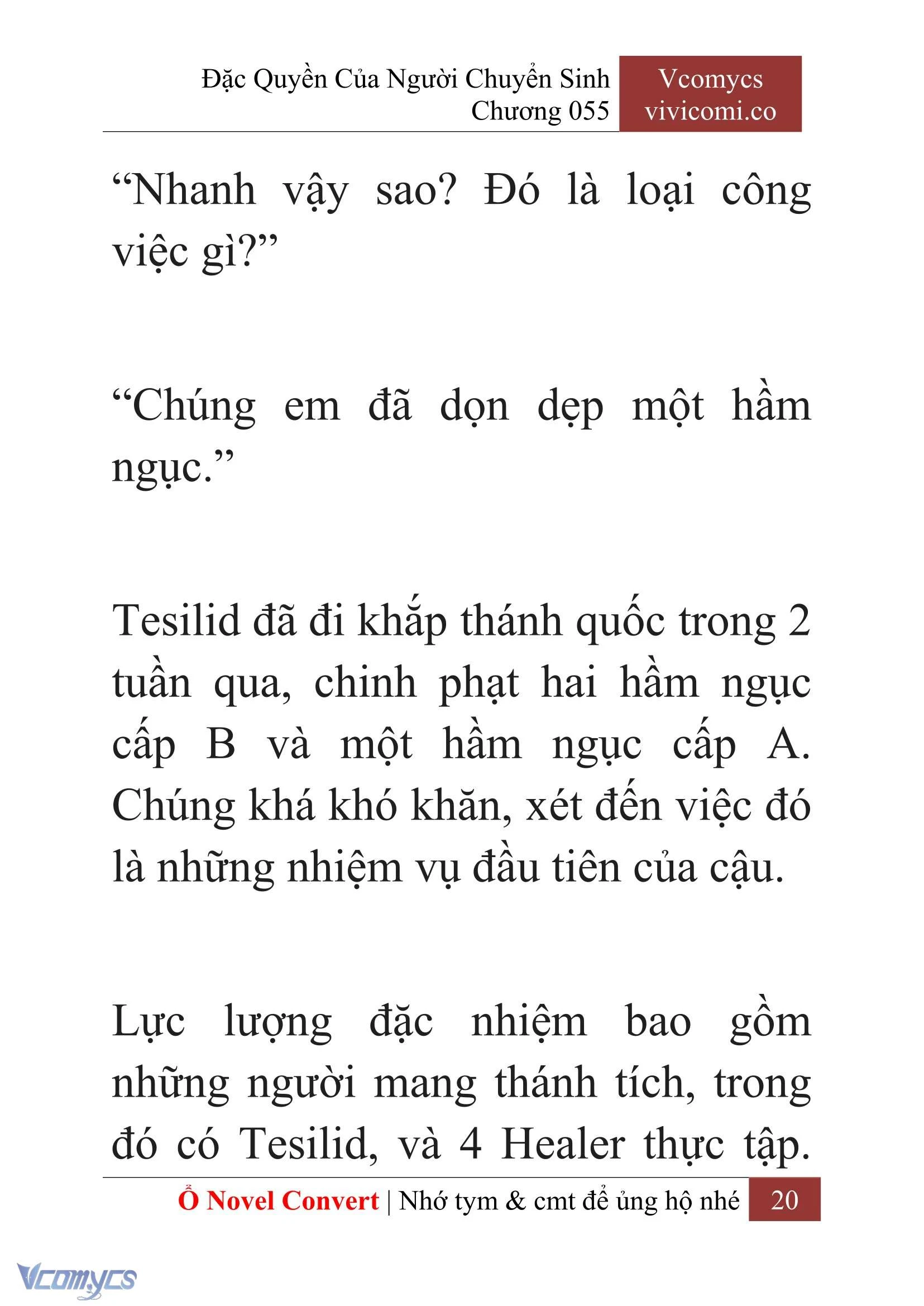 [Novel] Đặc Quyền Của Người Chuyển Sinh Chapter  55 - 22