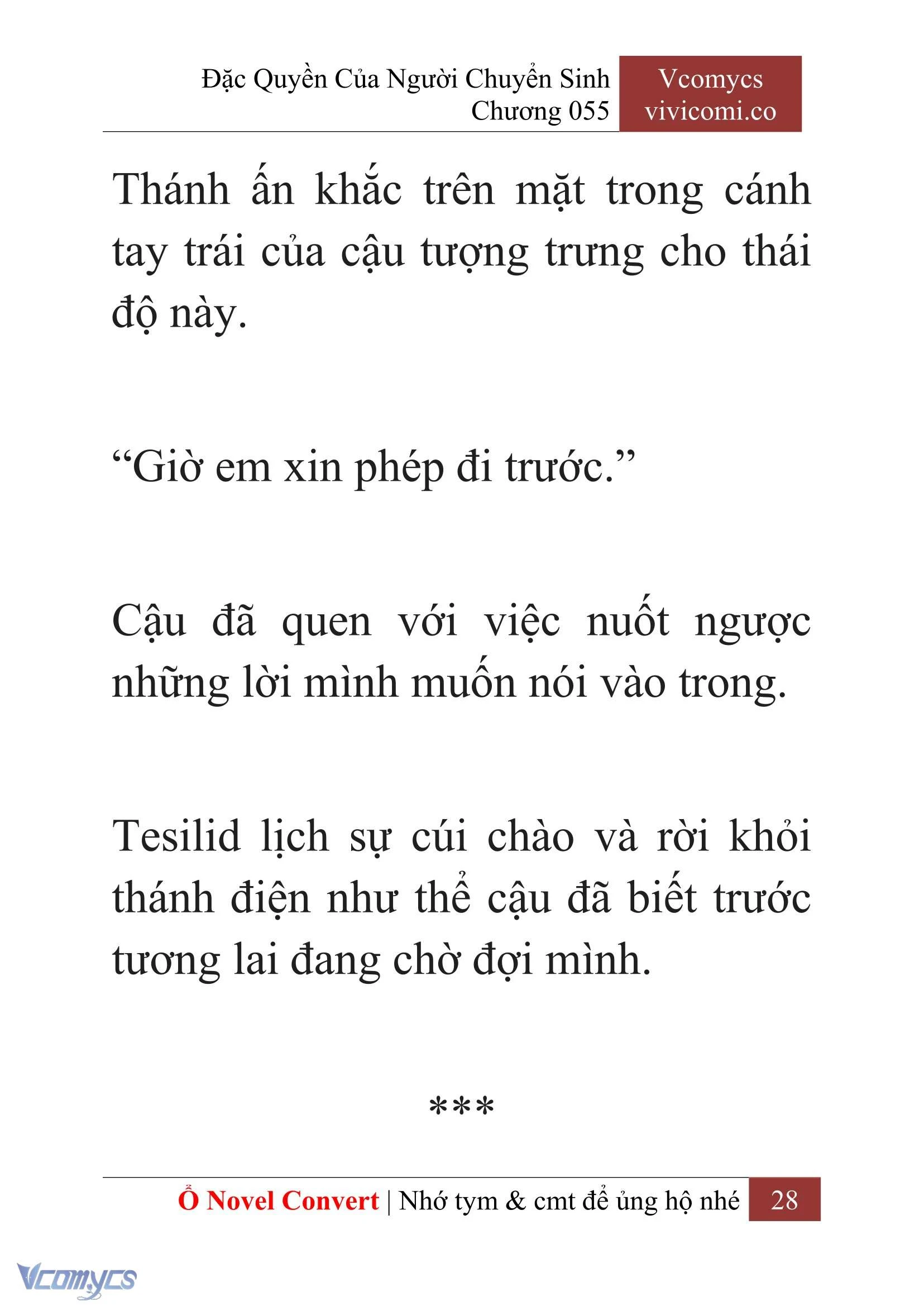 [Novel] Đặc Quyền Của Người Chuyển Sinh Chapter  55 - 30