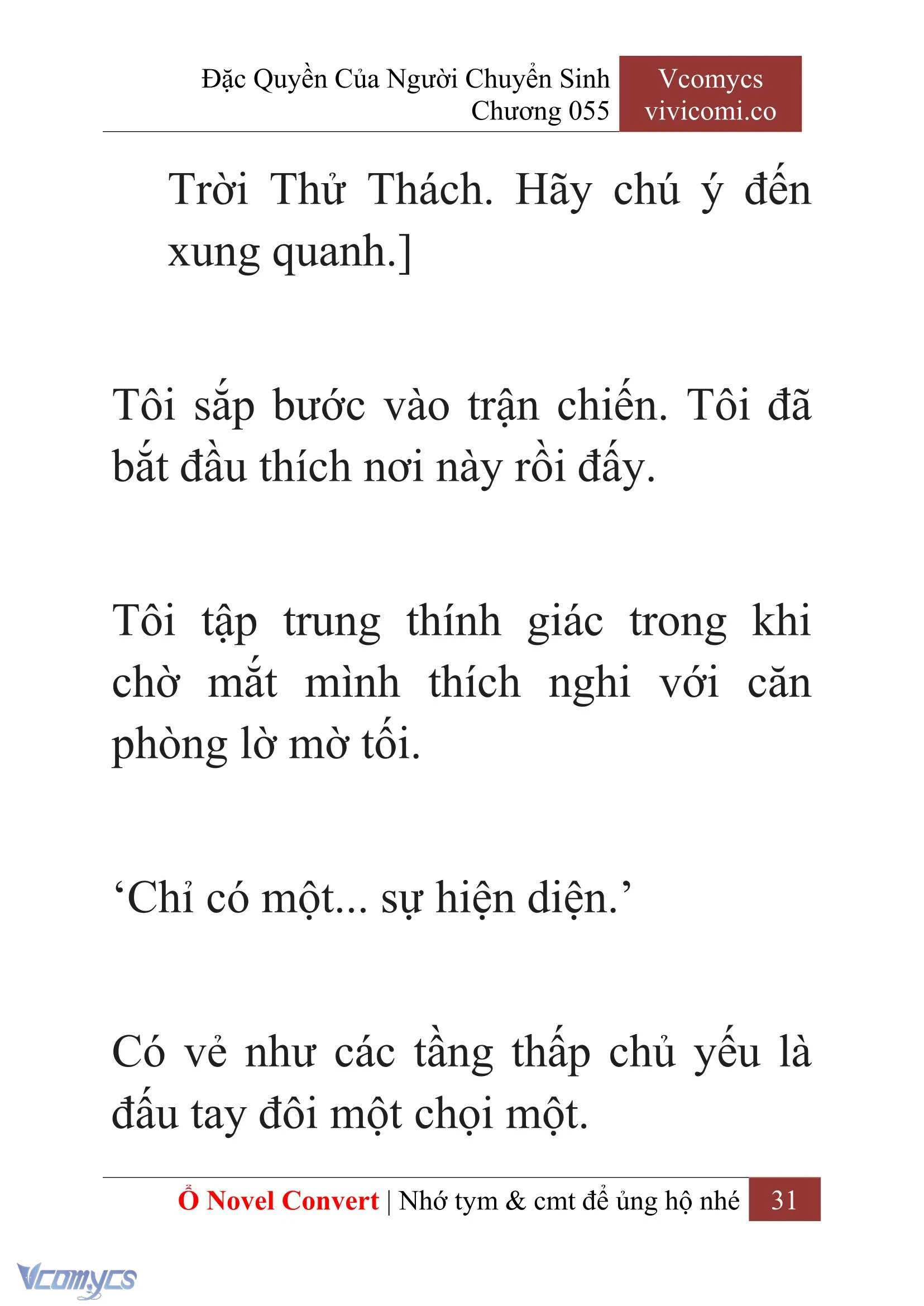 [Novel] Đặc Quyền Của Người Chuyển Sinh Chapter  55 - 33