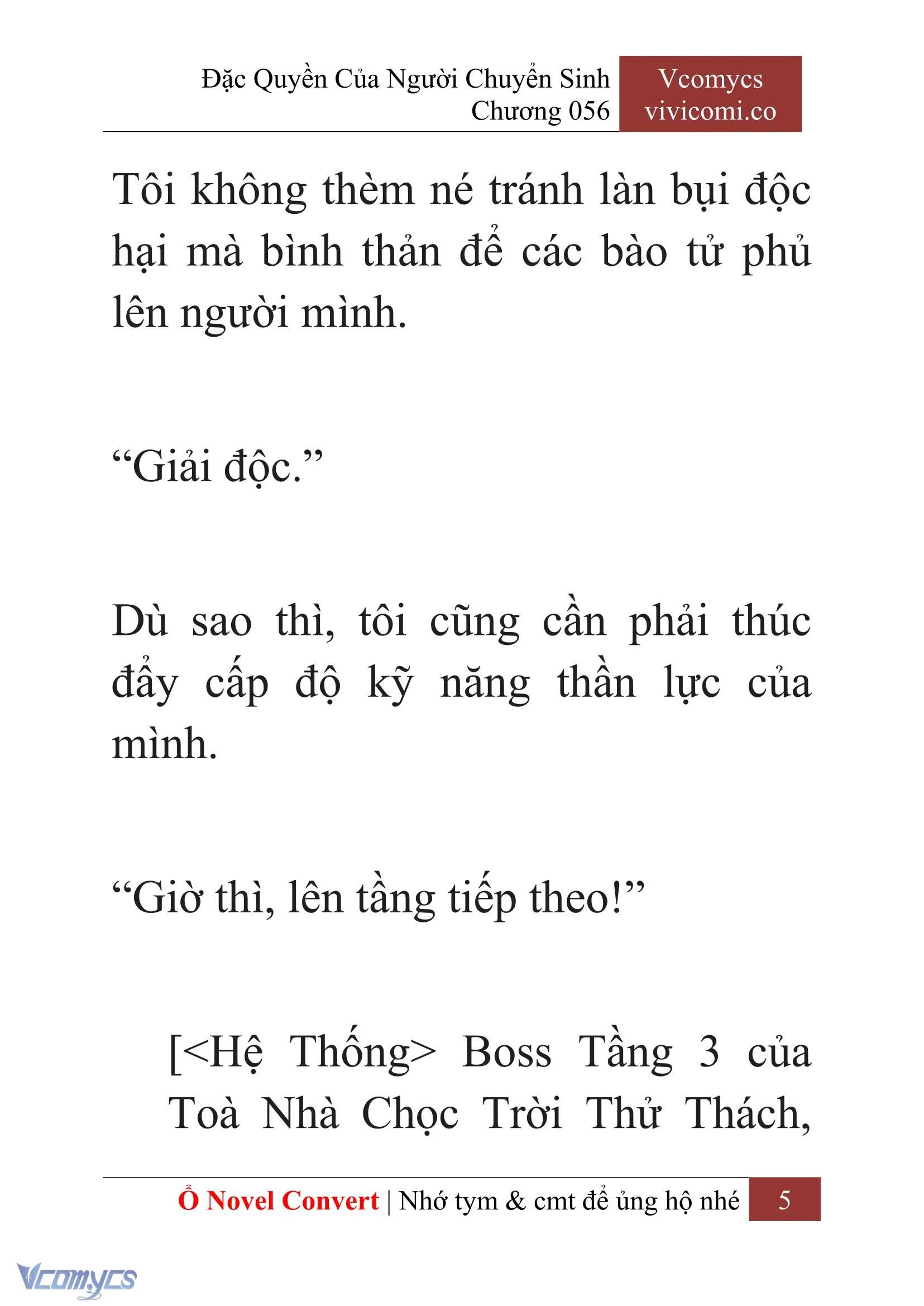 [Novel] Đặc Quyền Của Người Chuyển Sinh Chapter  56 - 7