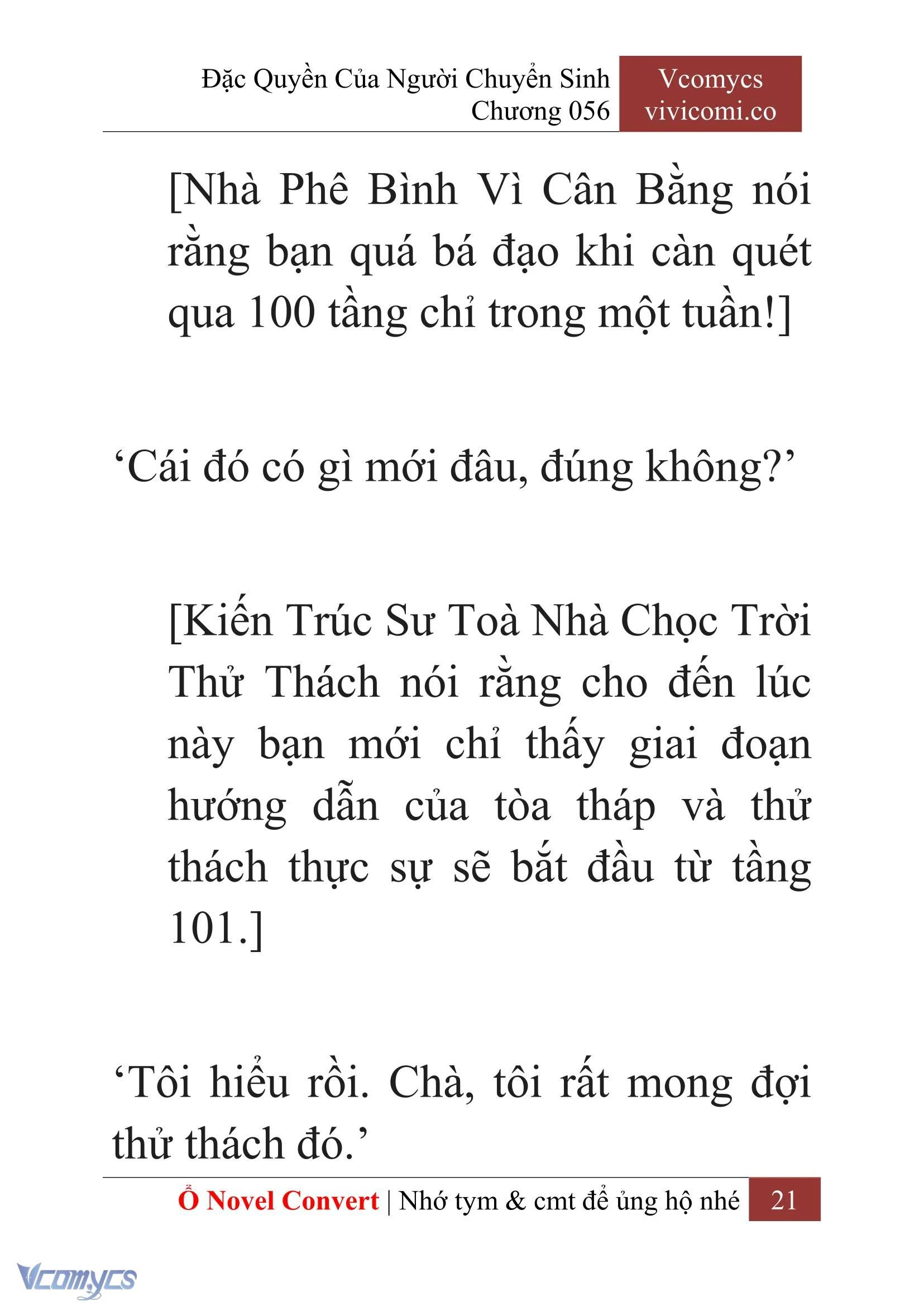 [Novel] Đặc Quyền Của Người Chuyển Sinh Chapter  56 - 23