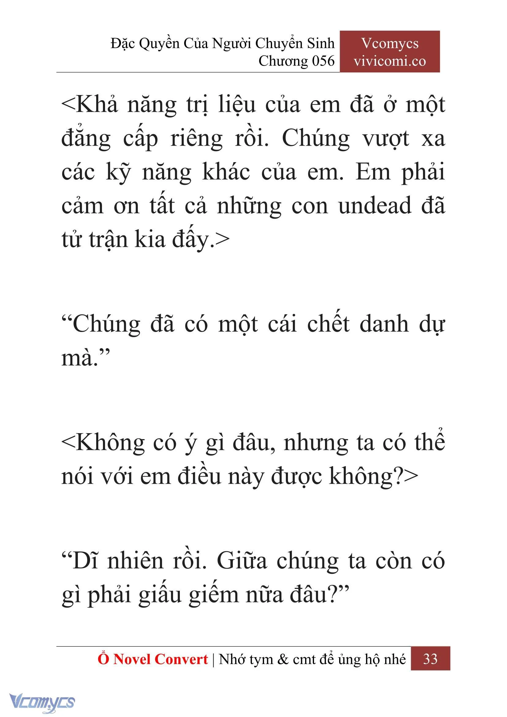 [Novel] Đặc Quyền Của Người Chuyển Sinh Chapter  56 - 35