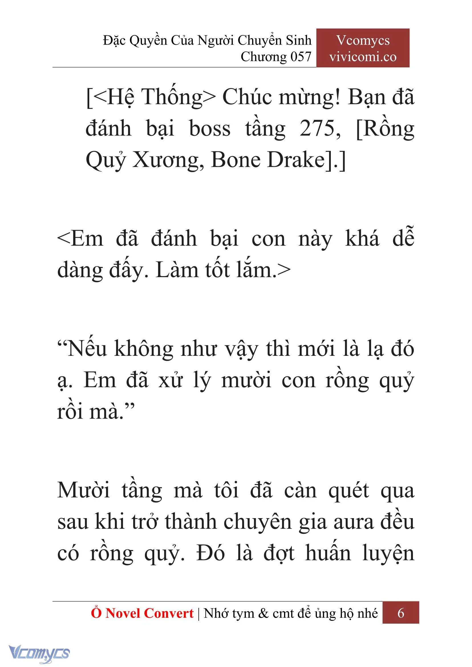 [Novel] Đặc Quyền Của Người Chuyển Sinh Chapter  57 - 8