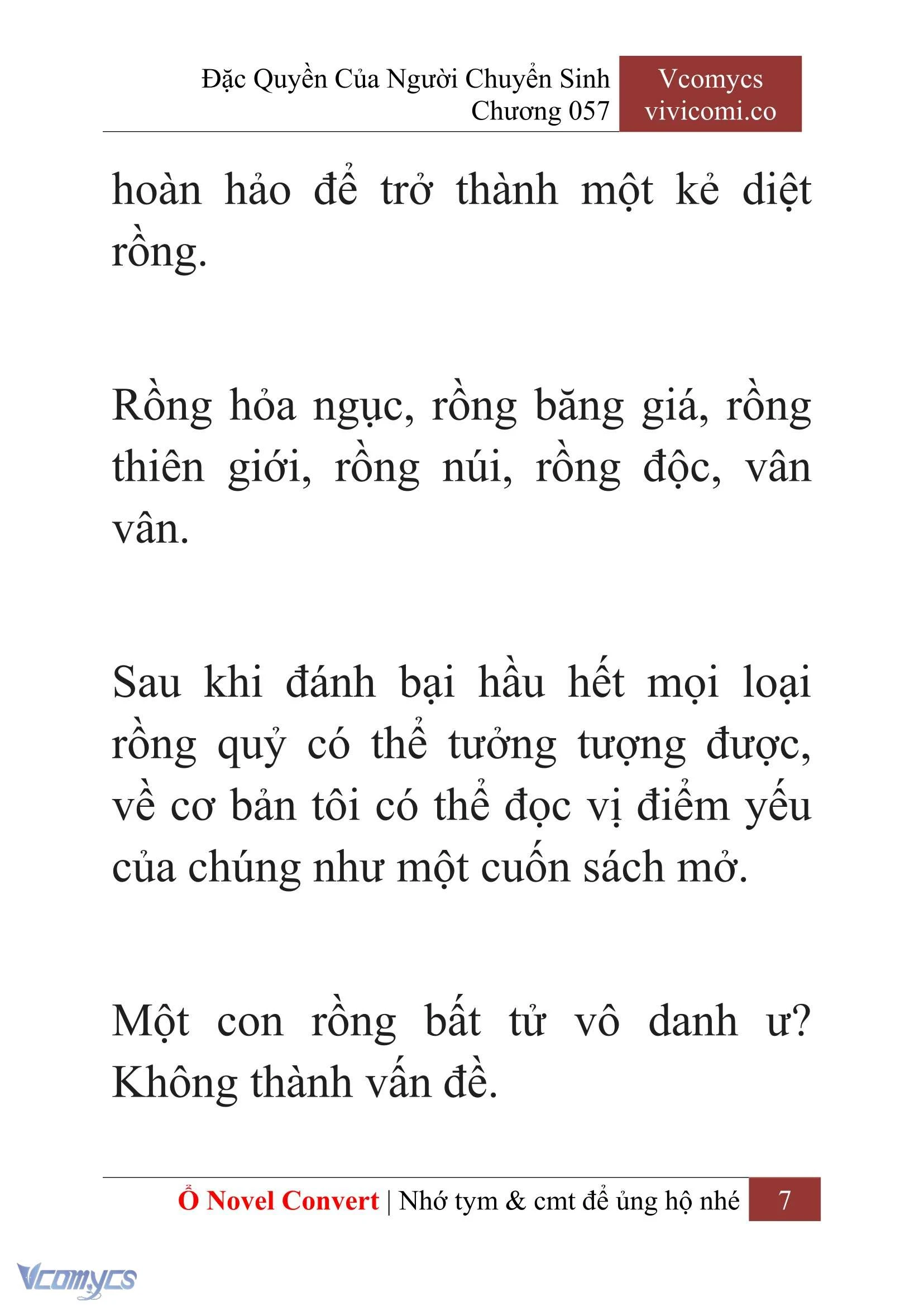 [Novel] Đặc Quyền Của Người Chuyển Sinh Chapter  57 - 9