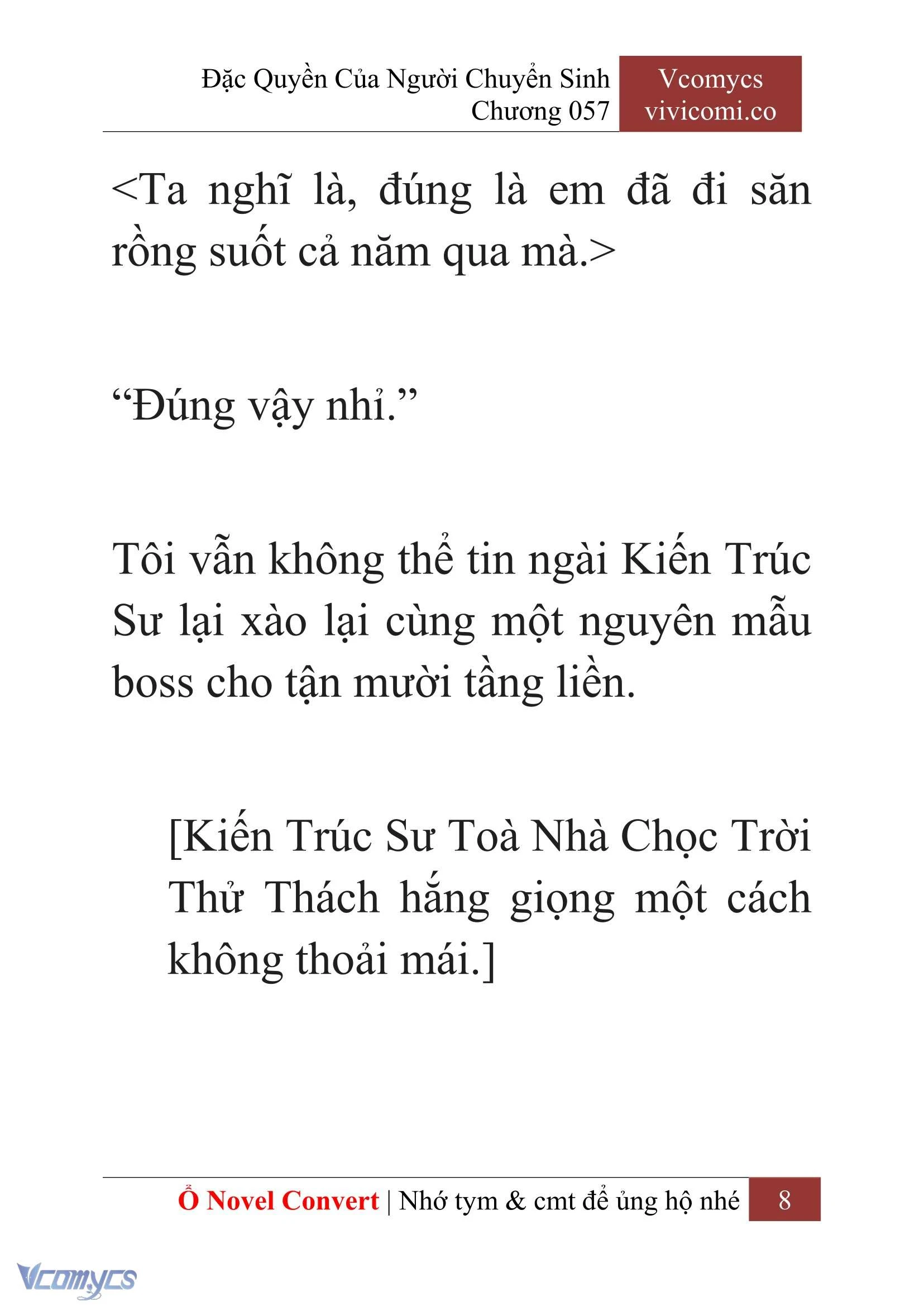 [Novel] Đặc Quyền Của Người Chuyển Sinh Chapter  57 - 10