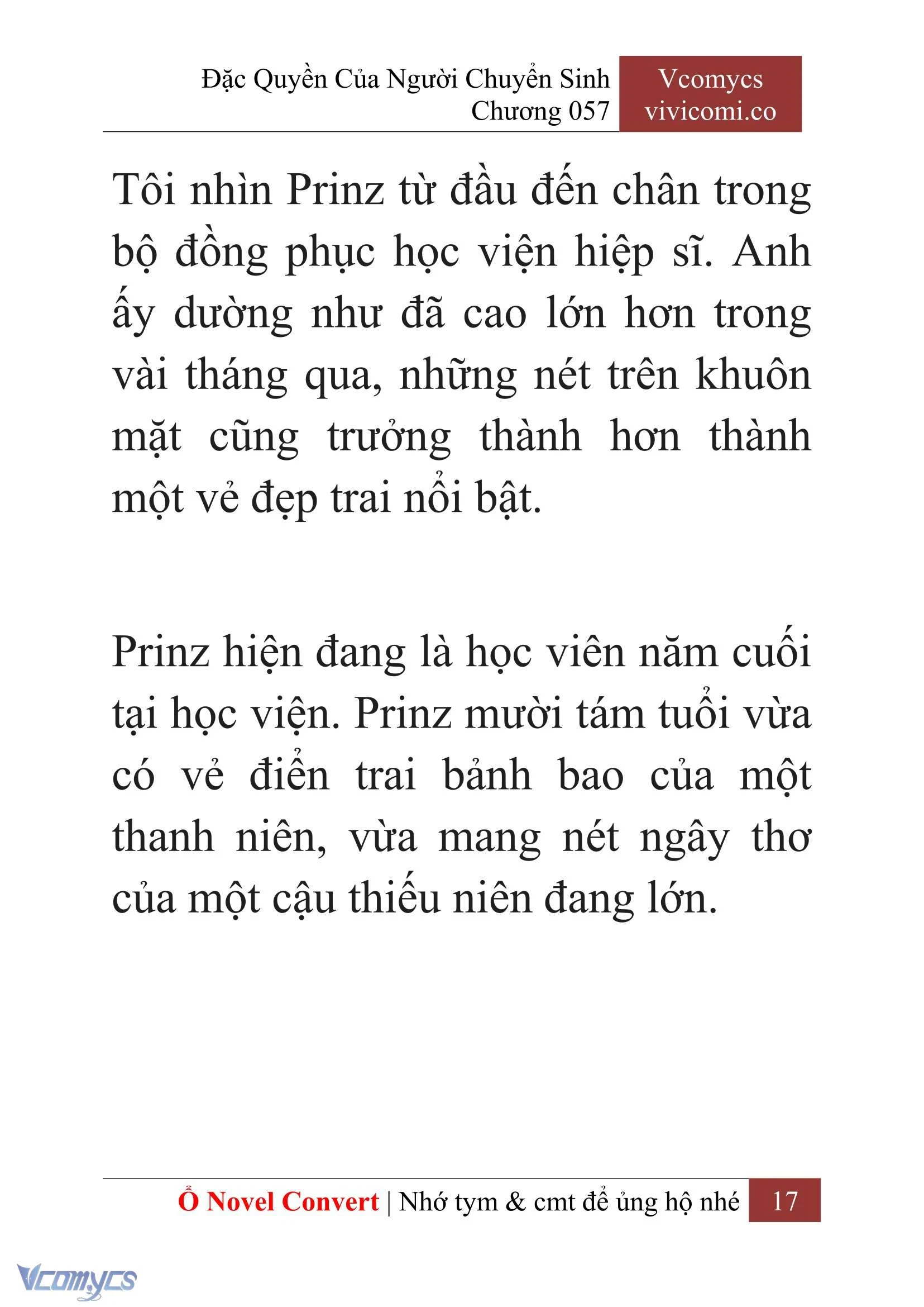 [Novel] Đặc Quyền Của Người Chuyển Sinh Chapter  57 - 19