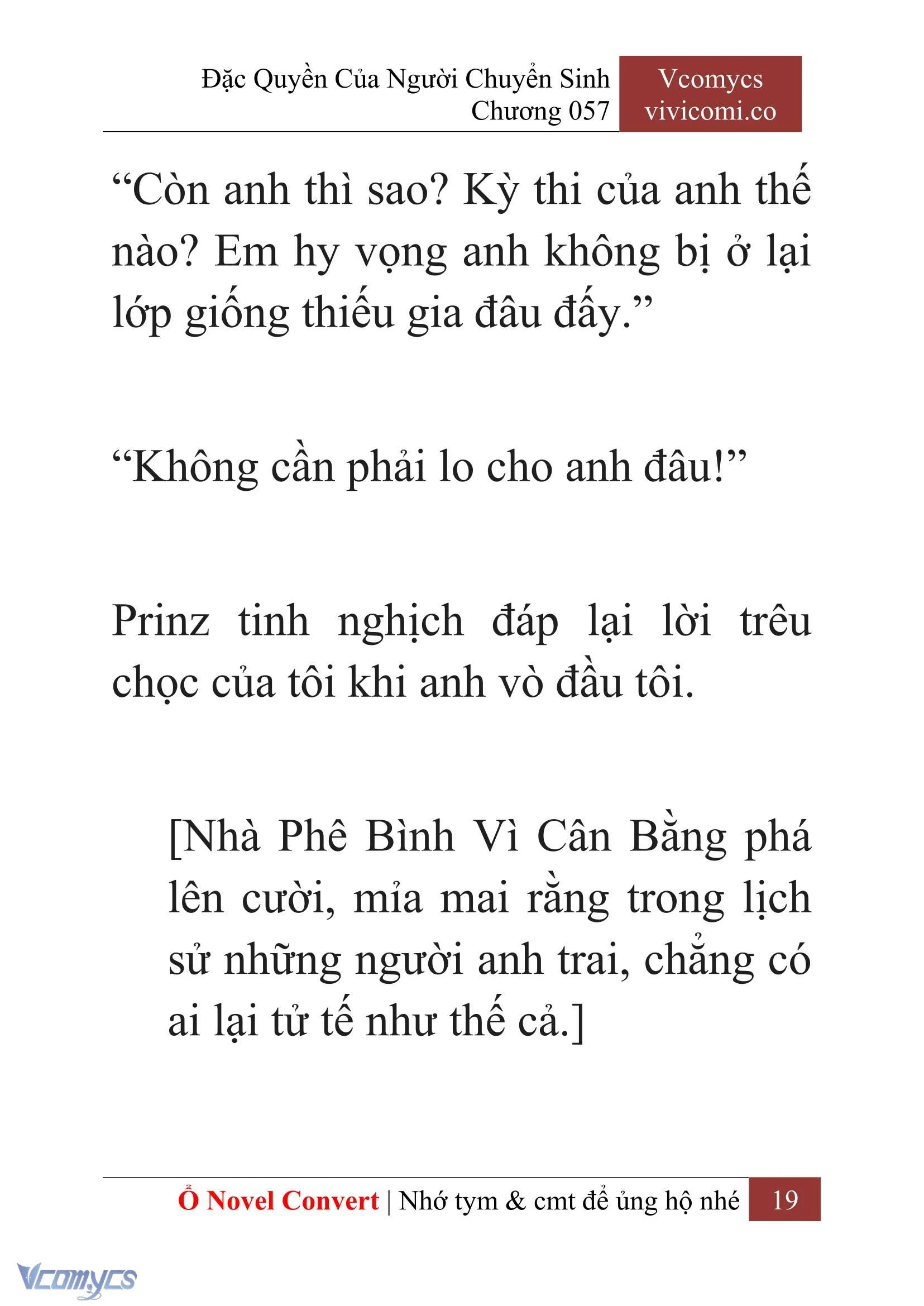 [Novel] Đặc Quyền Của Người Chuyển Sinh Chapter  57 - 21