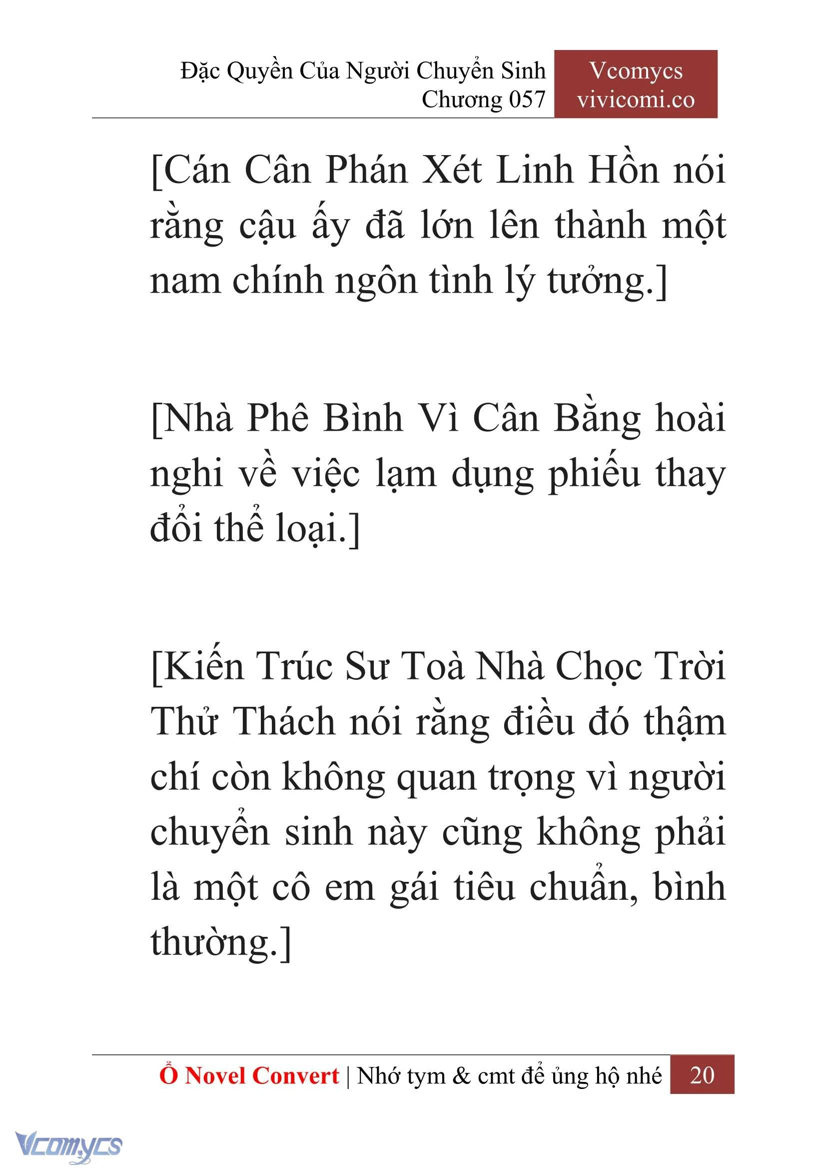 [Novel] Đặc Quyền Của Người Chuyển Sinh Chapter  57 - 22