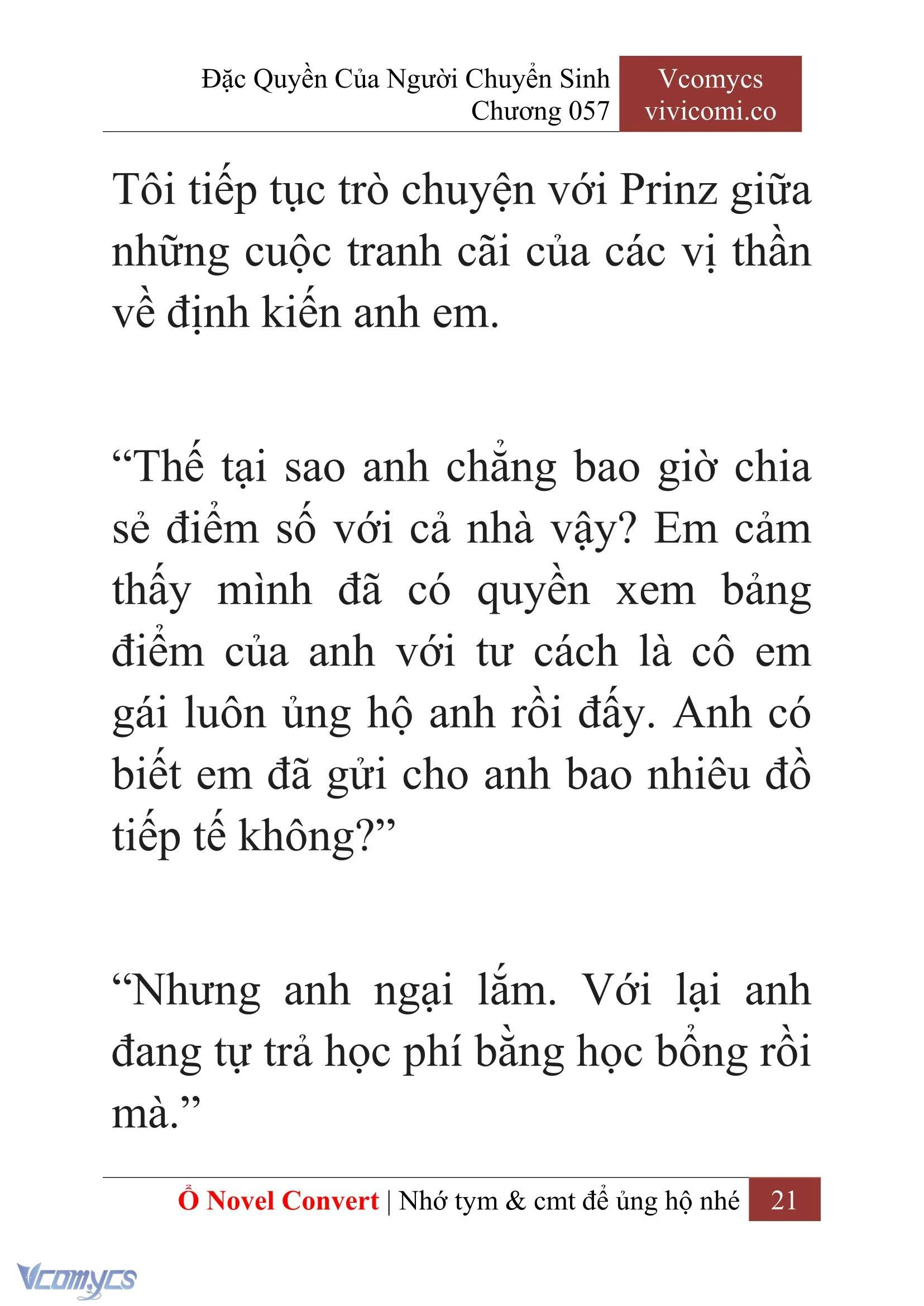[Novel] Đặc Quyền Của Người Chuyển Sinh Chapter  57 - 23