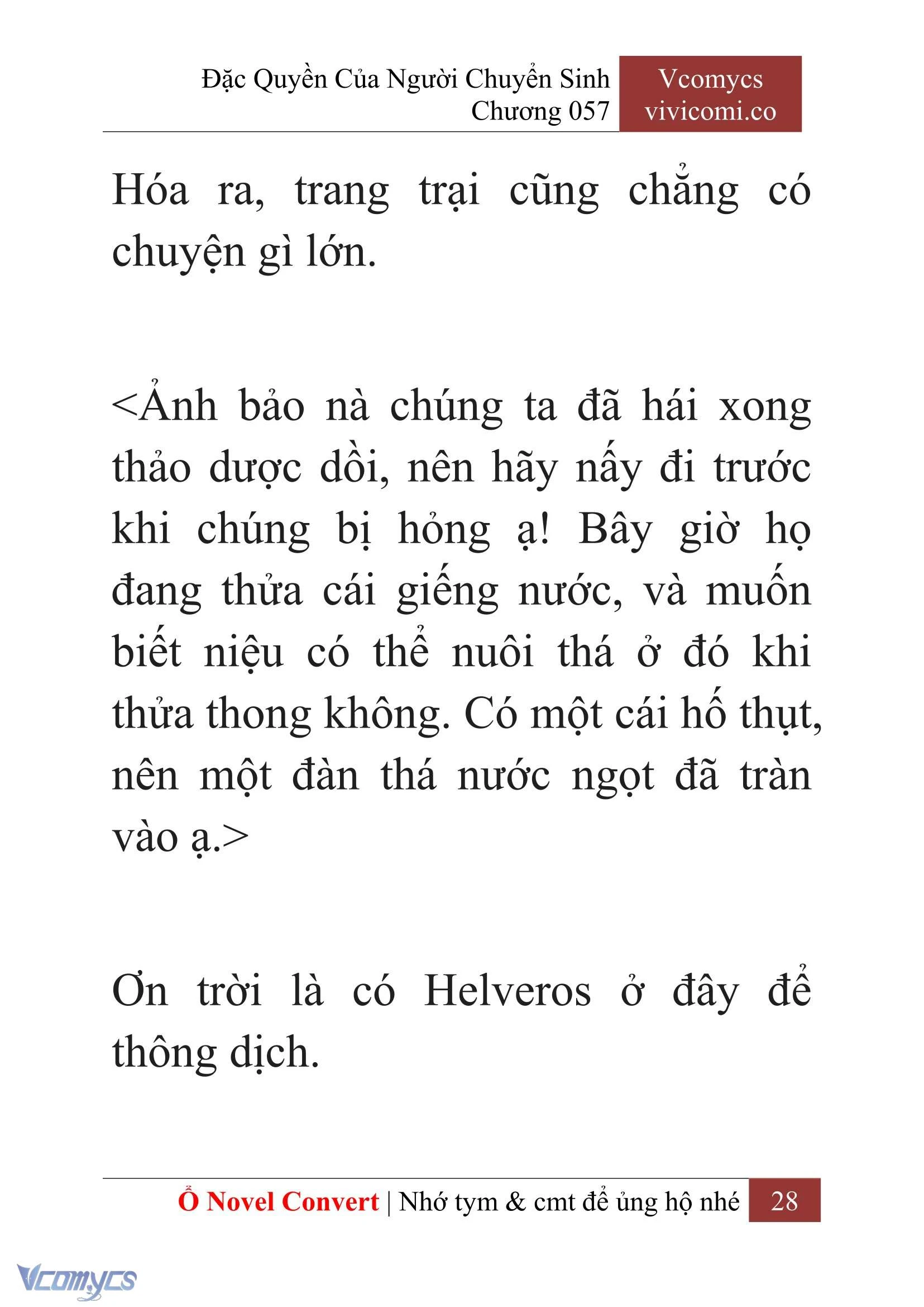 [Novel] Đặc Quyền Của Người Chuyển Sinh Chapter  57 - 30