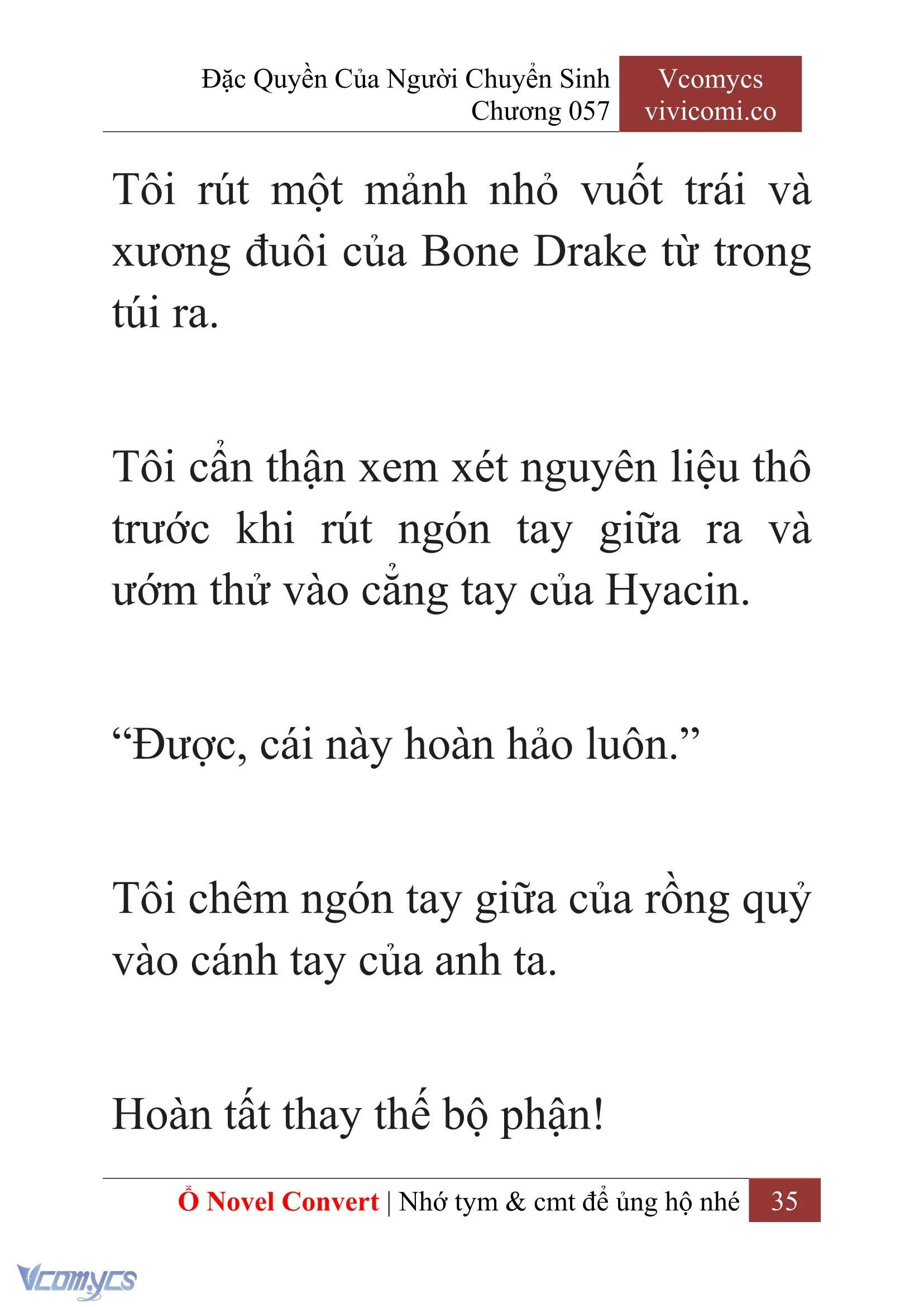 [Novel] Đặc Quyền Của Người Chuyển Sinh Chapter  57 - 37