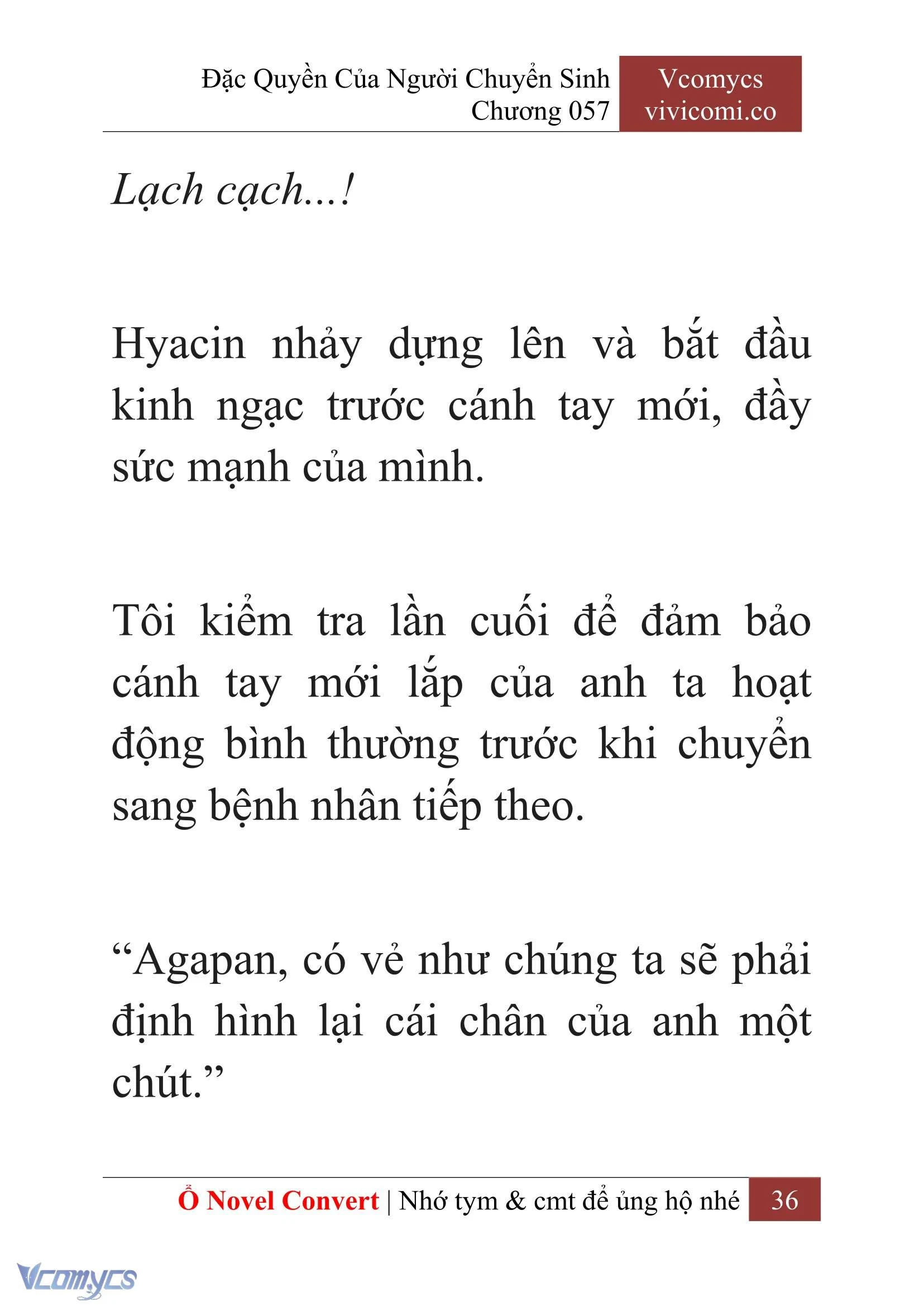 [Novel] Đặc Quyền Của Người Chuyển Sinh Chapter  57 - 38