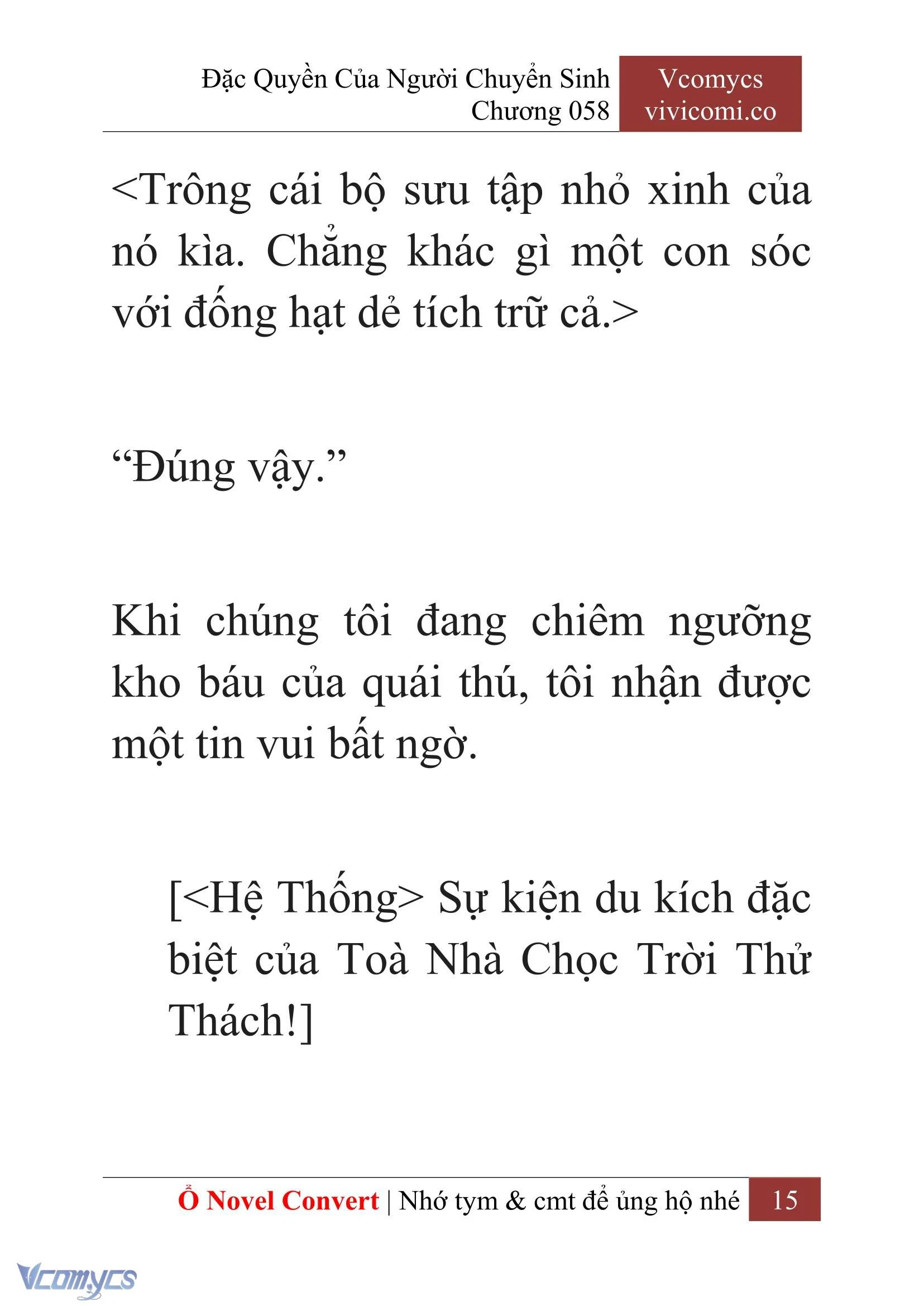 [Novel] Đặc Quyền Của Người Chuyển Sinh Chapter  58 - 17