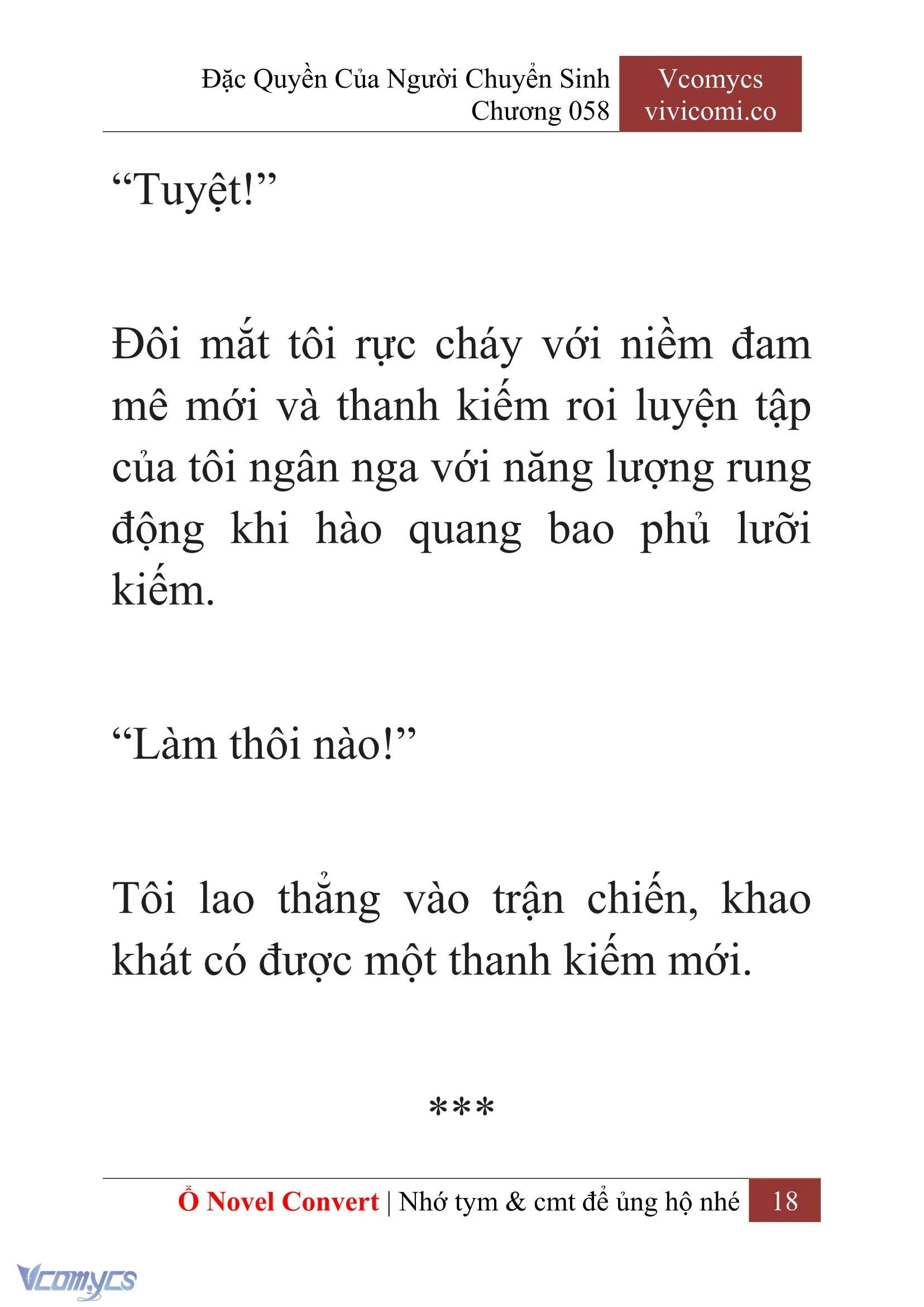 [Novel] Đặc Quyền Của Người Chuyển Sinh Chapter  58 - 20