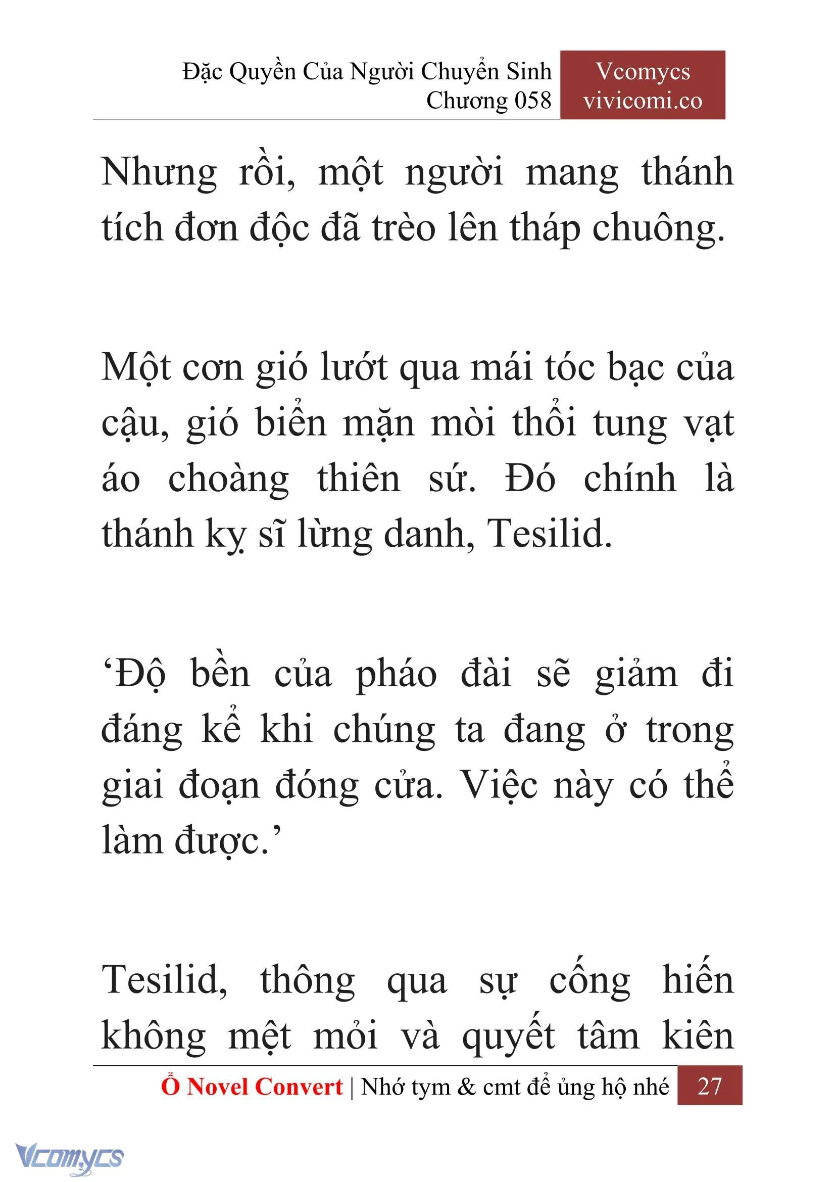 [Novel] Đặc Quyền Của Người Chuyển Sinh Chapter  58 - 29