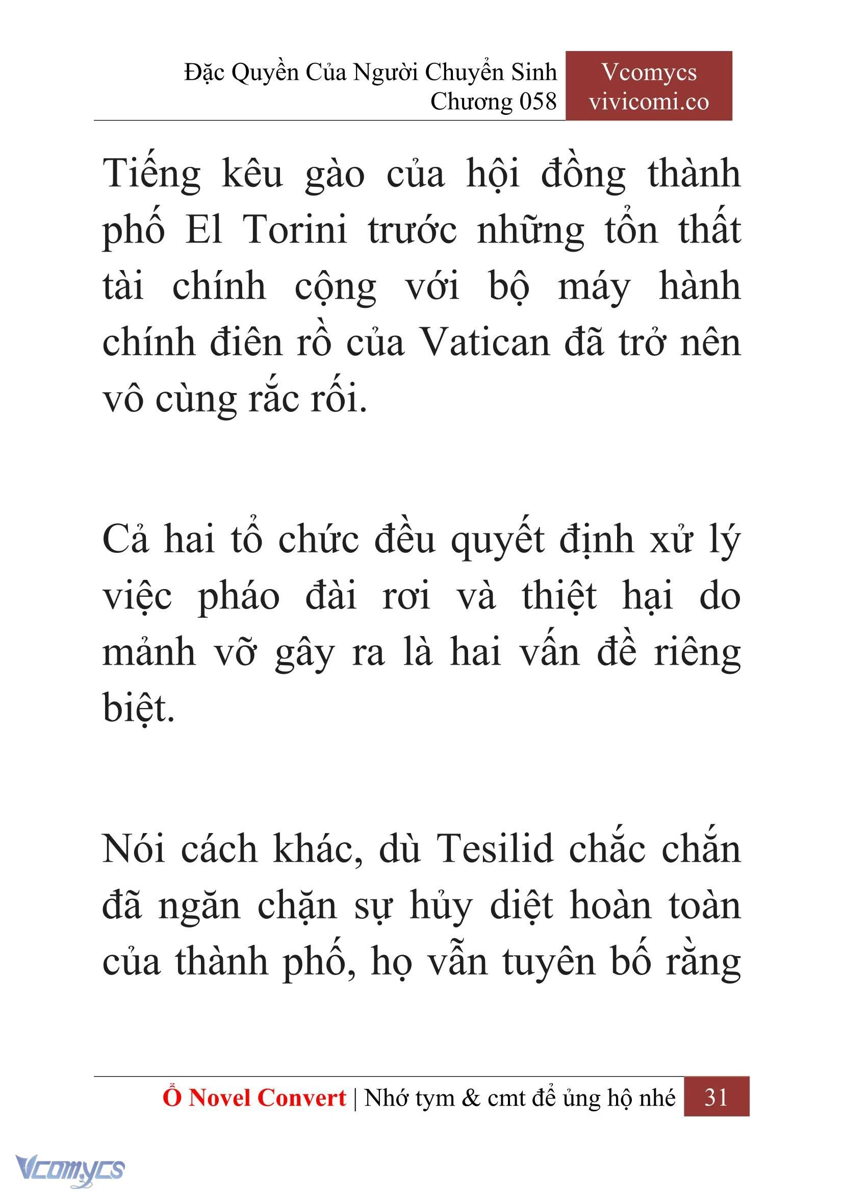 [Novel] Đặc Quyền Của Người Chuyển Sinh Chapter  58 - 33