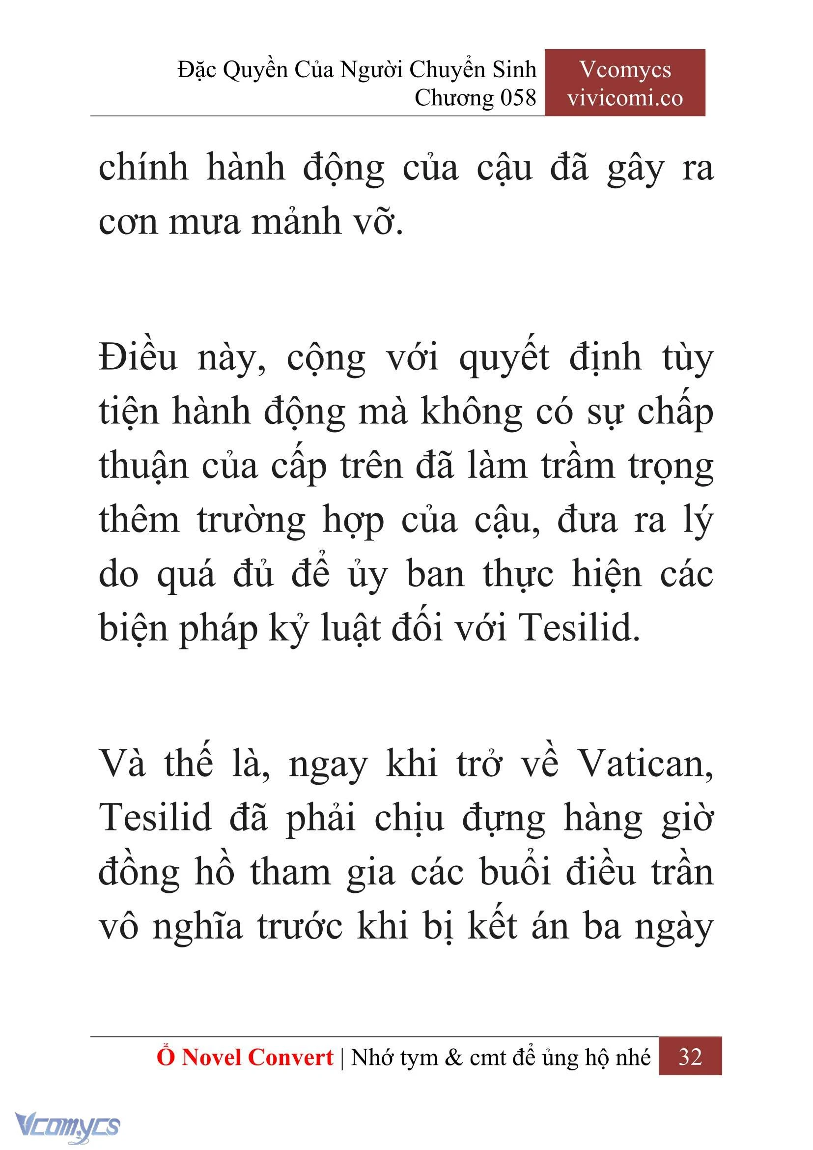 [Novel] Đặc Quyền Của Người Chuyển Sinh Chapter  58 - 34