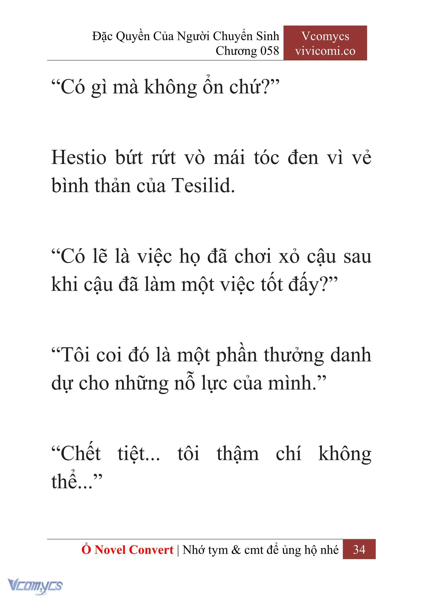 [Novel] Đặc Quyền Của Người Chuyển Sinh Chapter  58 - 36