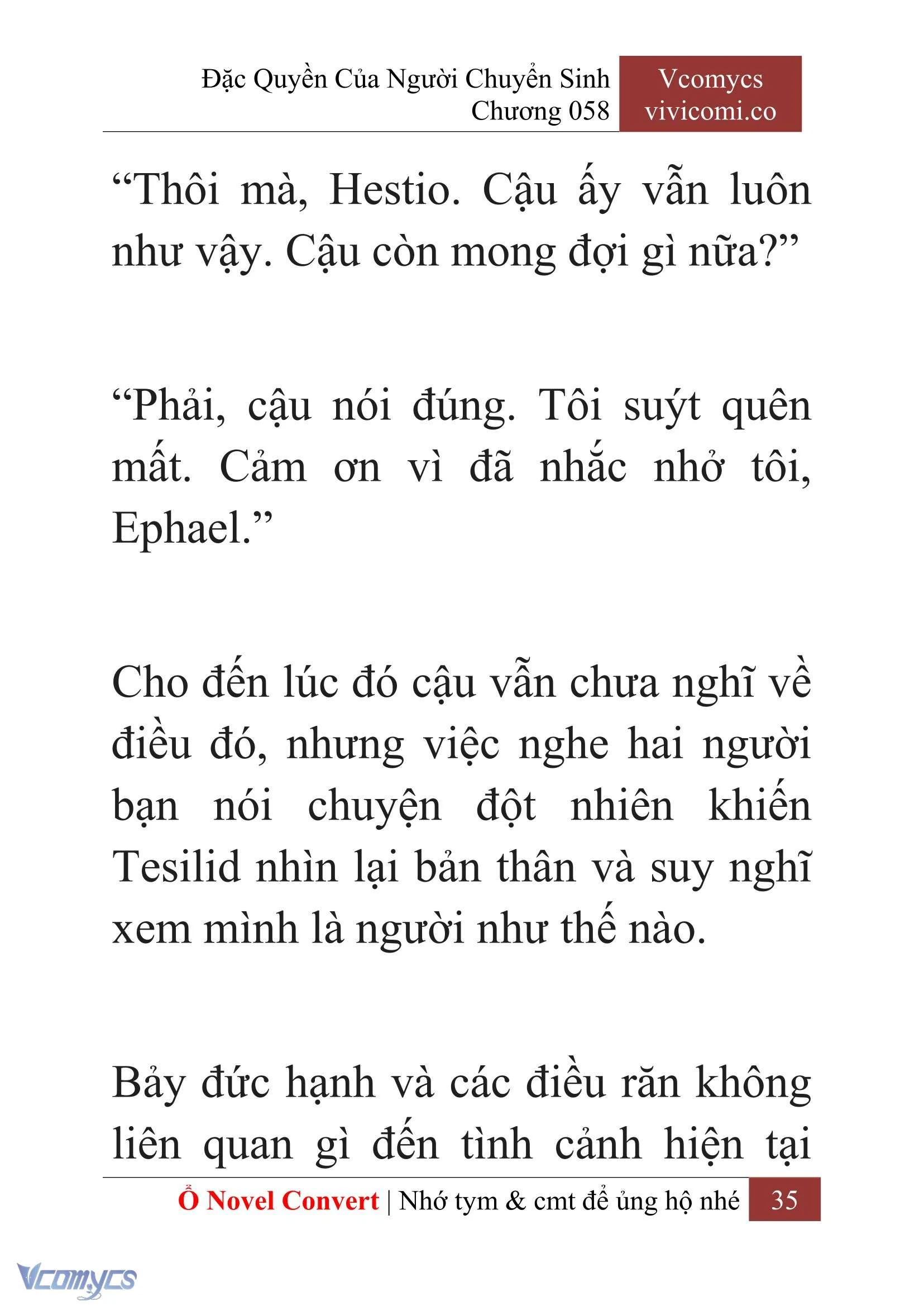 [Novel] Đặc Quyền Của Người Chuyển Sinh Chapter  58 - 37