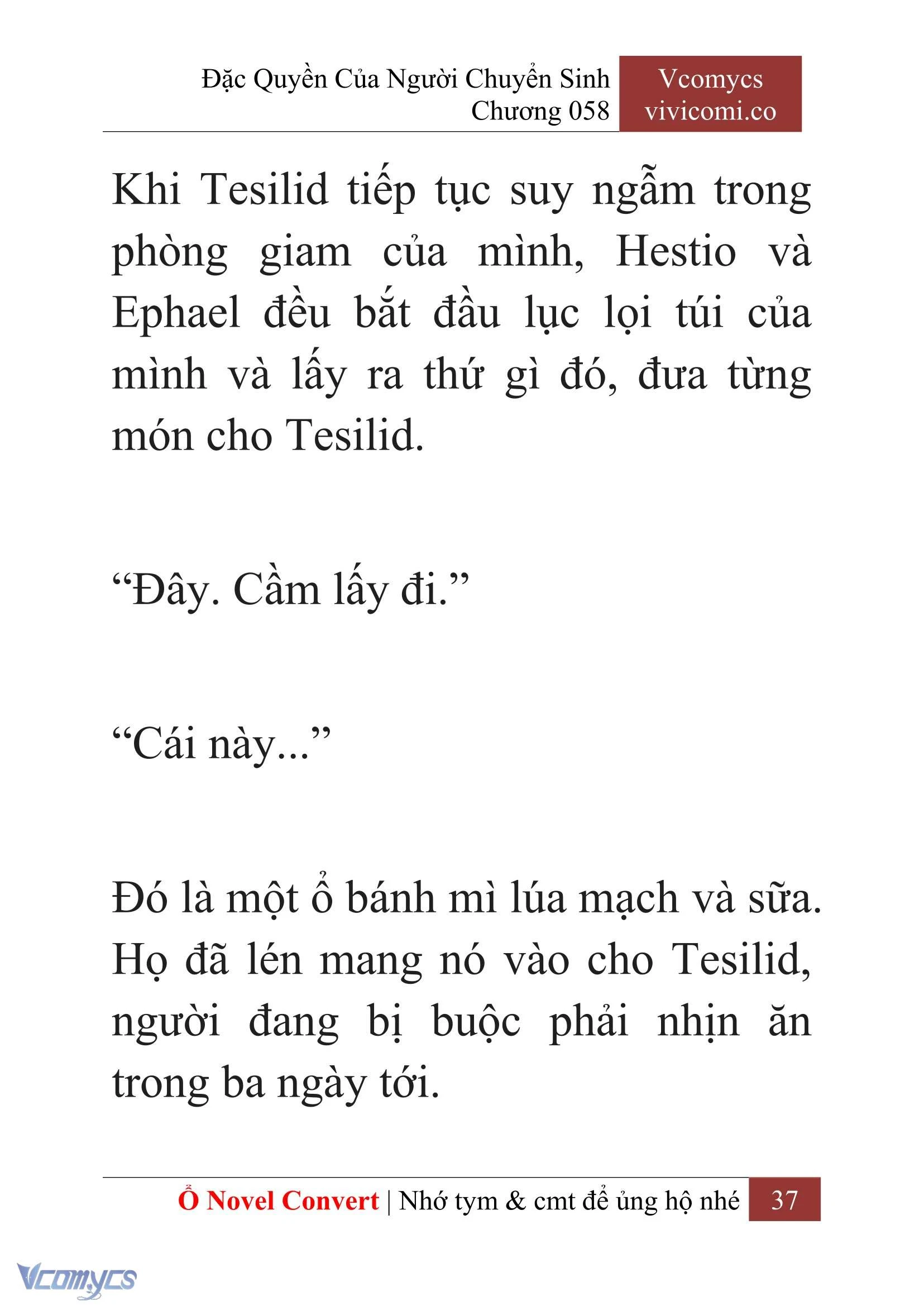 [Novel] Đặc Quyền Của Người Chuyển Sinh Chapter  58 - 39
