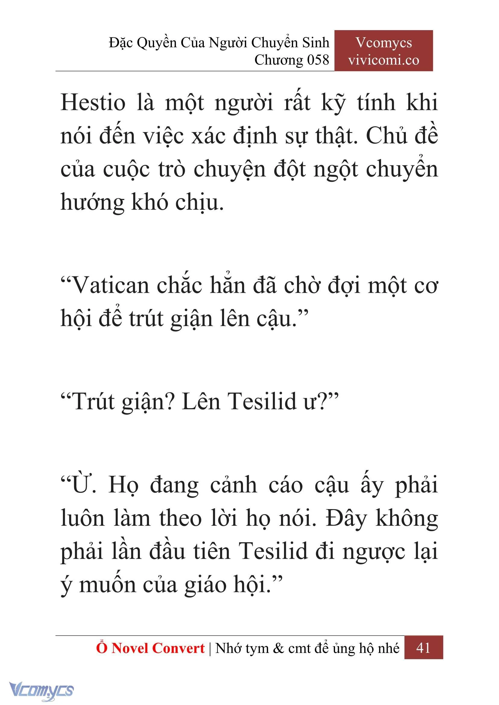 [Novel] Đặc Quyền Của Người Chuyển Sinh Chapter  58 - 43