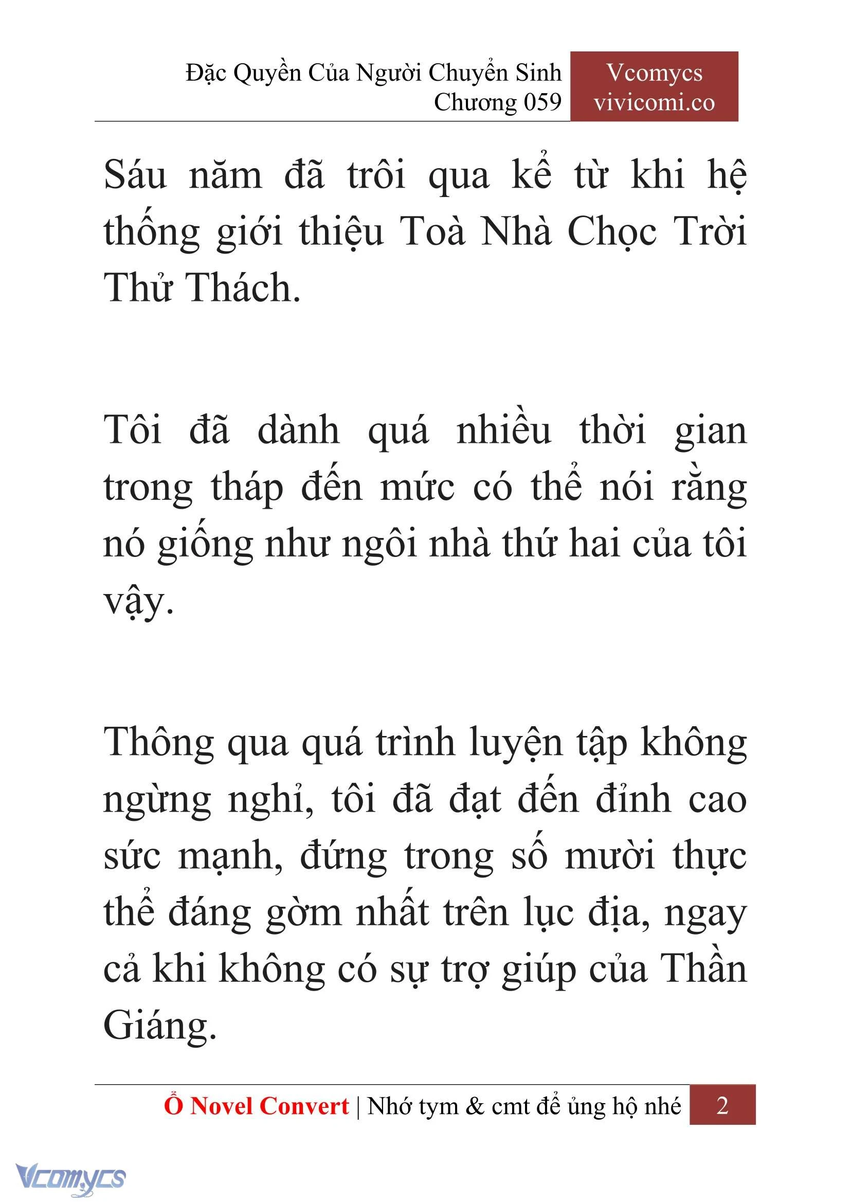 [Novel] Đặc Quyền Của Người Chuyển Sinh Chapter  59 - 4