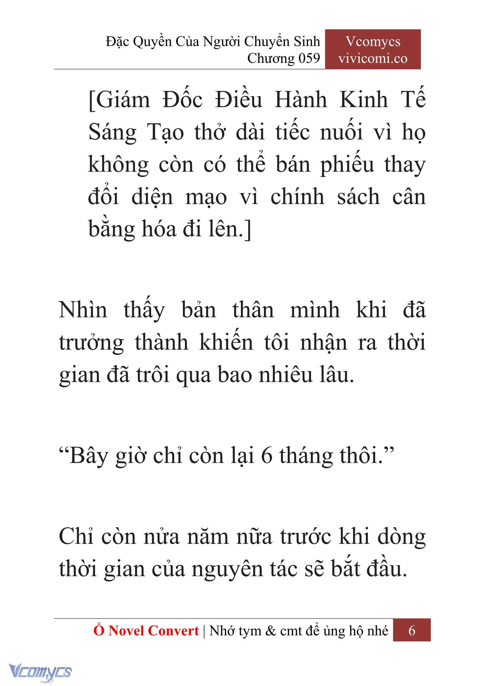 [Novel] Đặc Quyền Của Người Chuyển Sinh Chapter  59 - 8